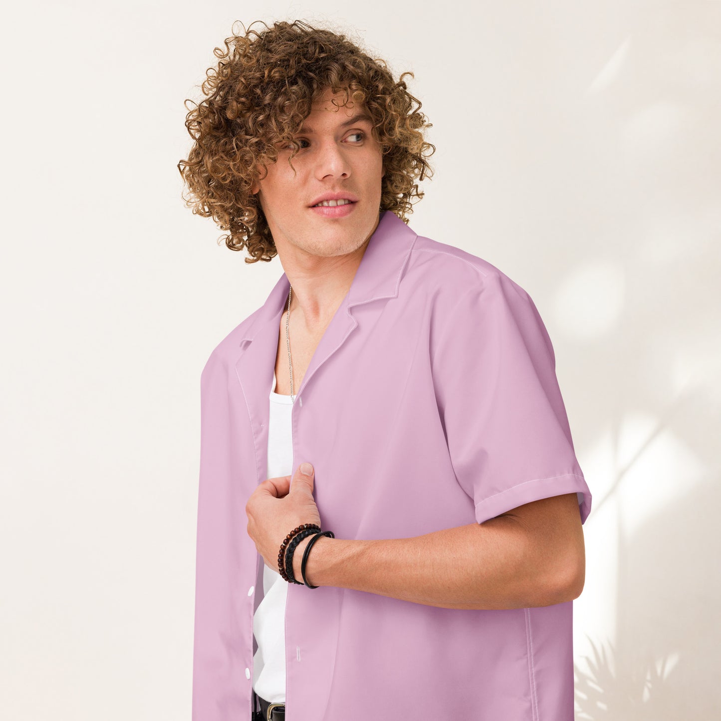 Short Sleeve Button Shirt - Amethyst Smoke