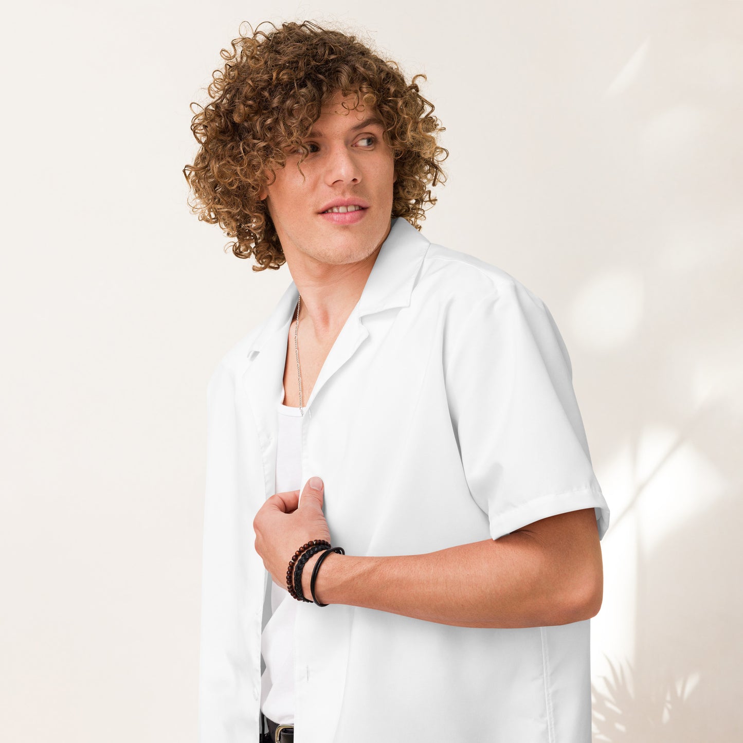 Short Sleeve Button Shirt - Bright White