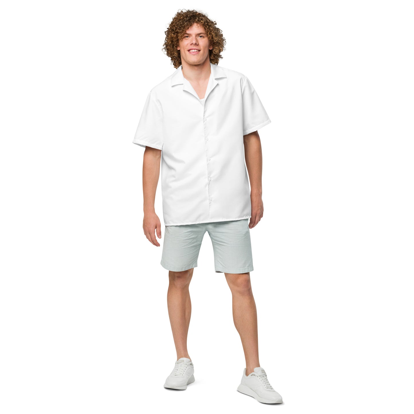 Short Sleeve Button Shirt - Bright White