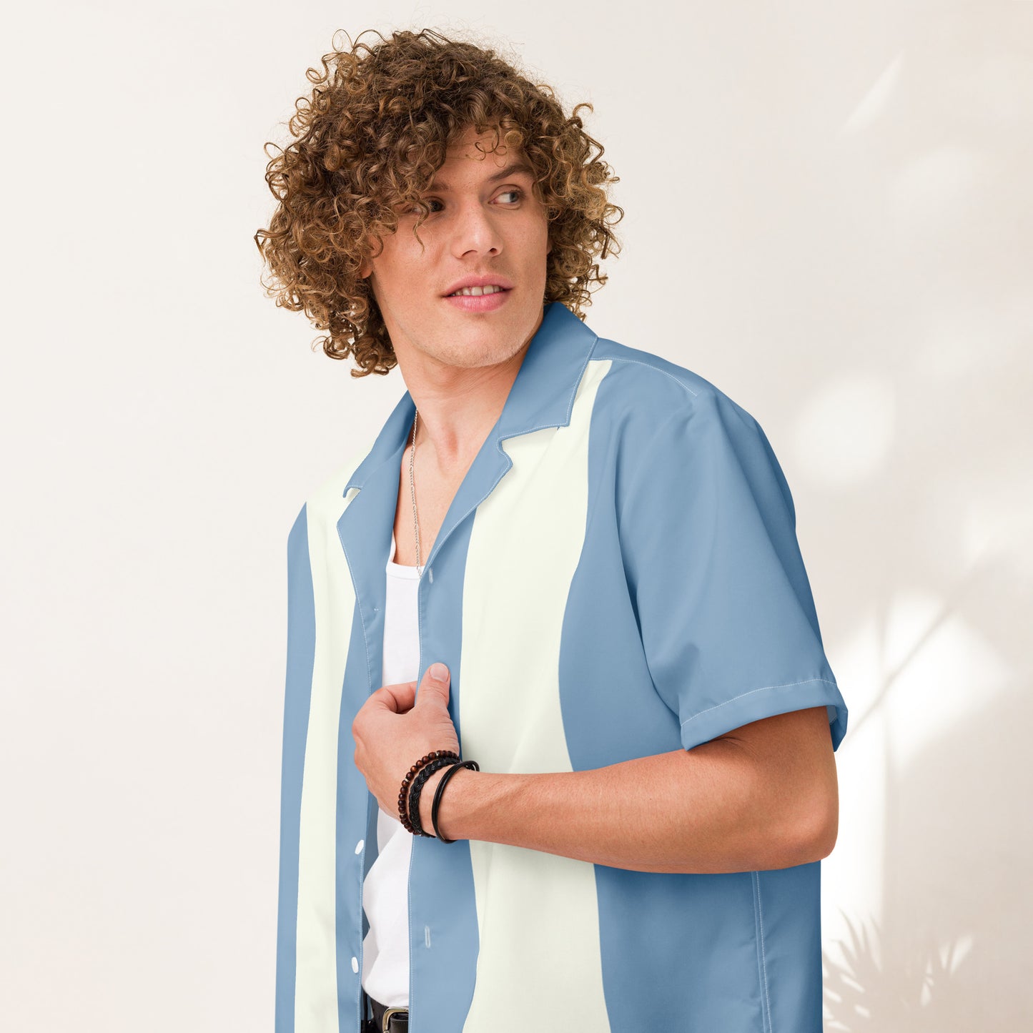 Short Sleeve Button Shirt - Blue Horizon