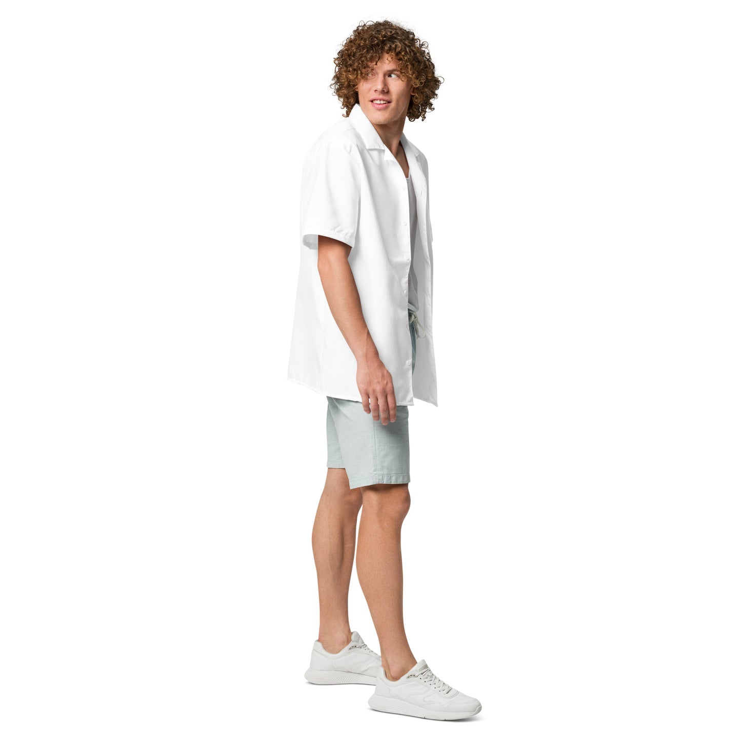 Short Sleeve Button Shirt - Bright White