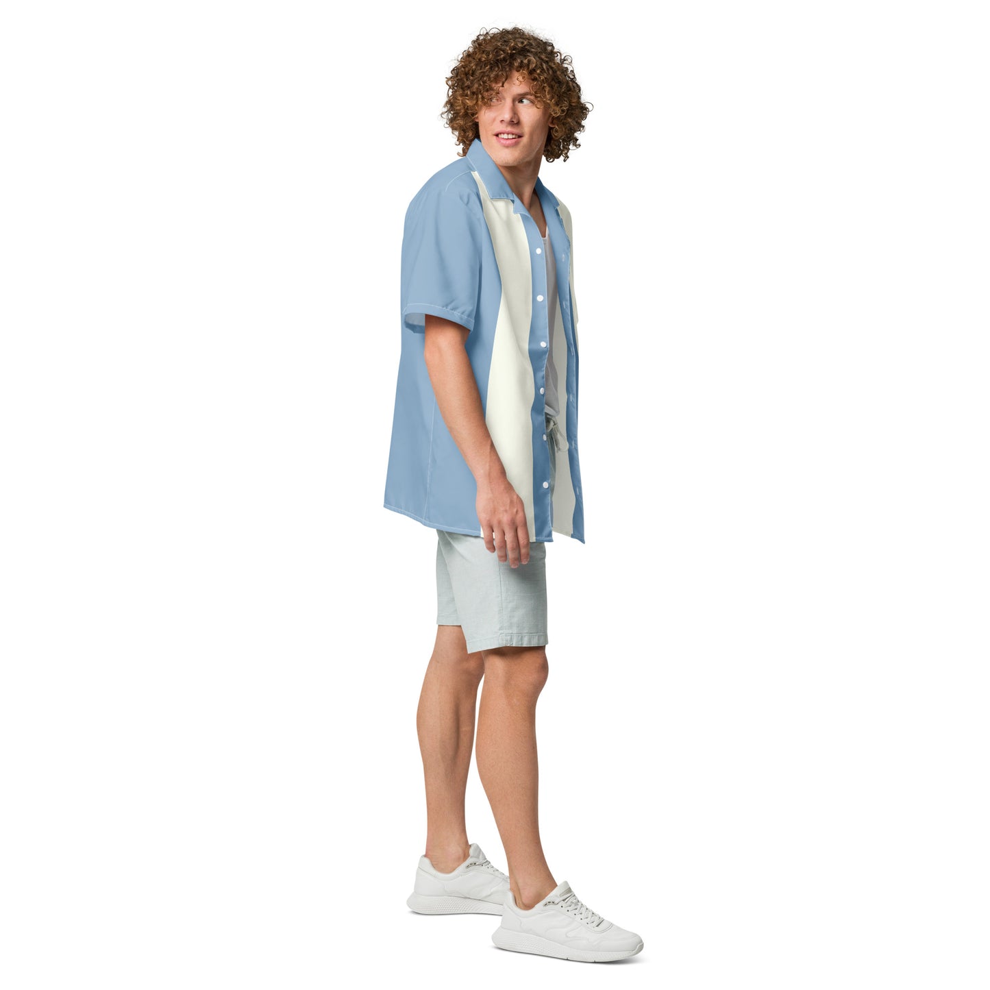 Short Sleeve Button Shirt - Blue Horizon