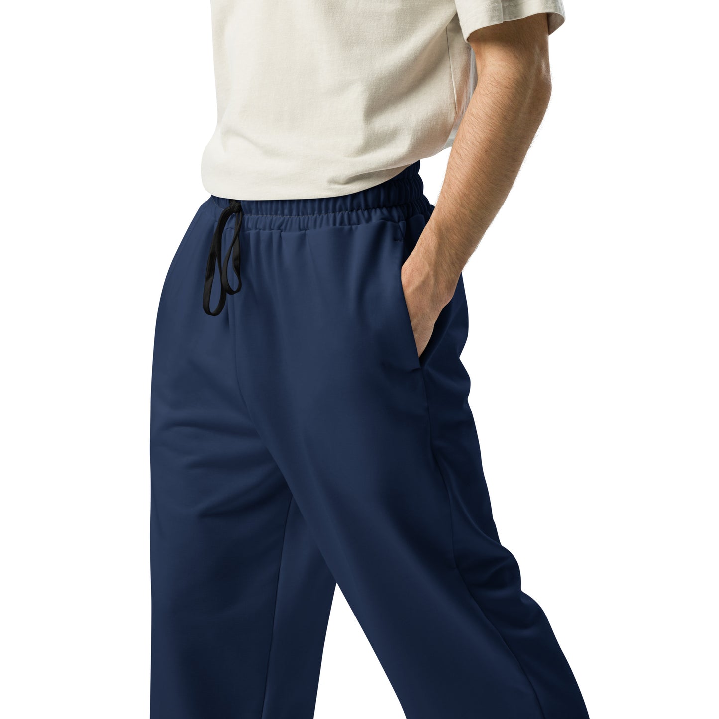 Men's Wide-Leg Joggers - Navy Blue