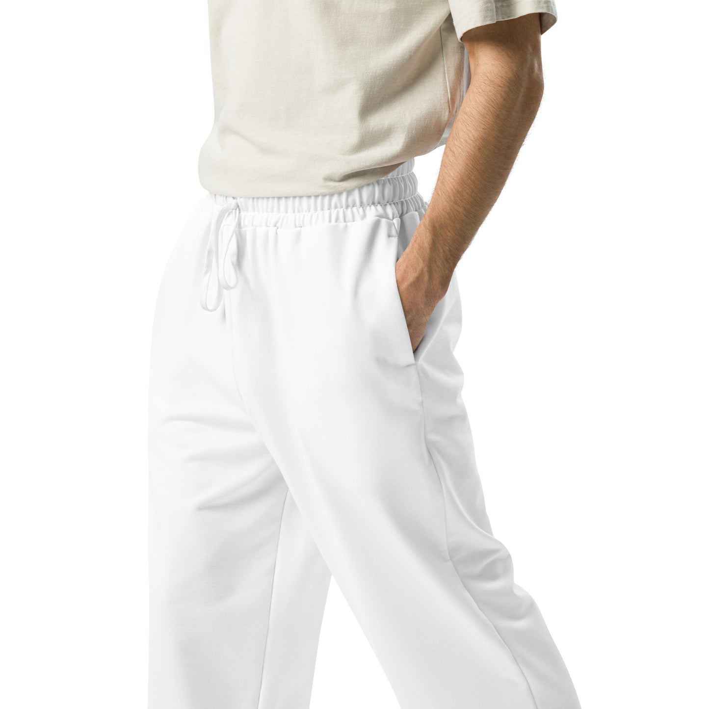 Men's Wide-Leg Joggers - Crisp White