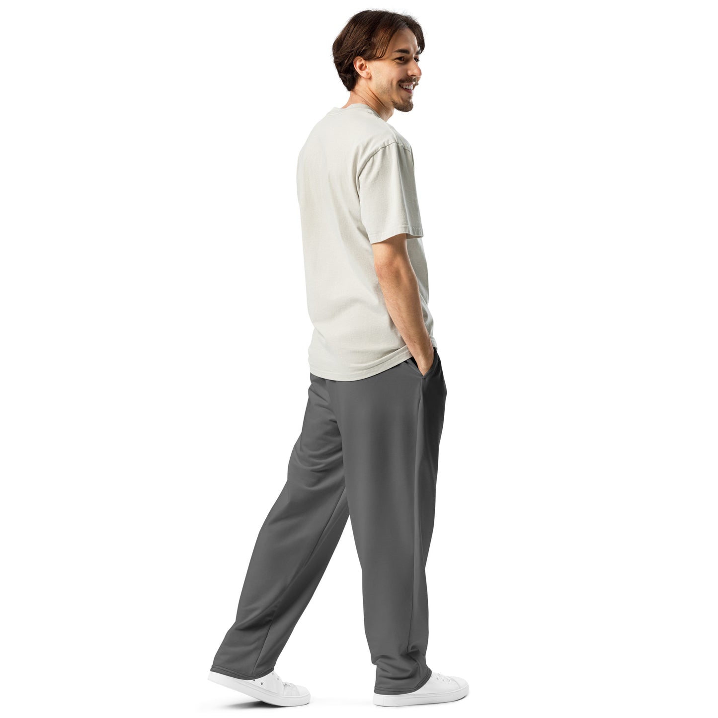 Men's Wide-Leg Joggers - Charcoal Heather