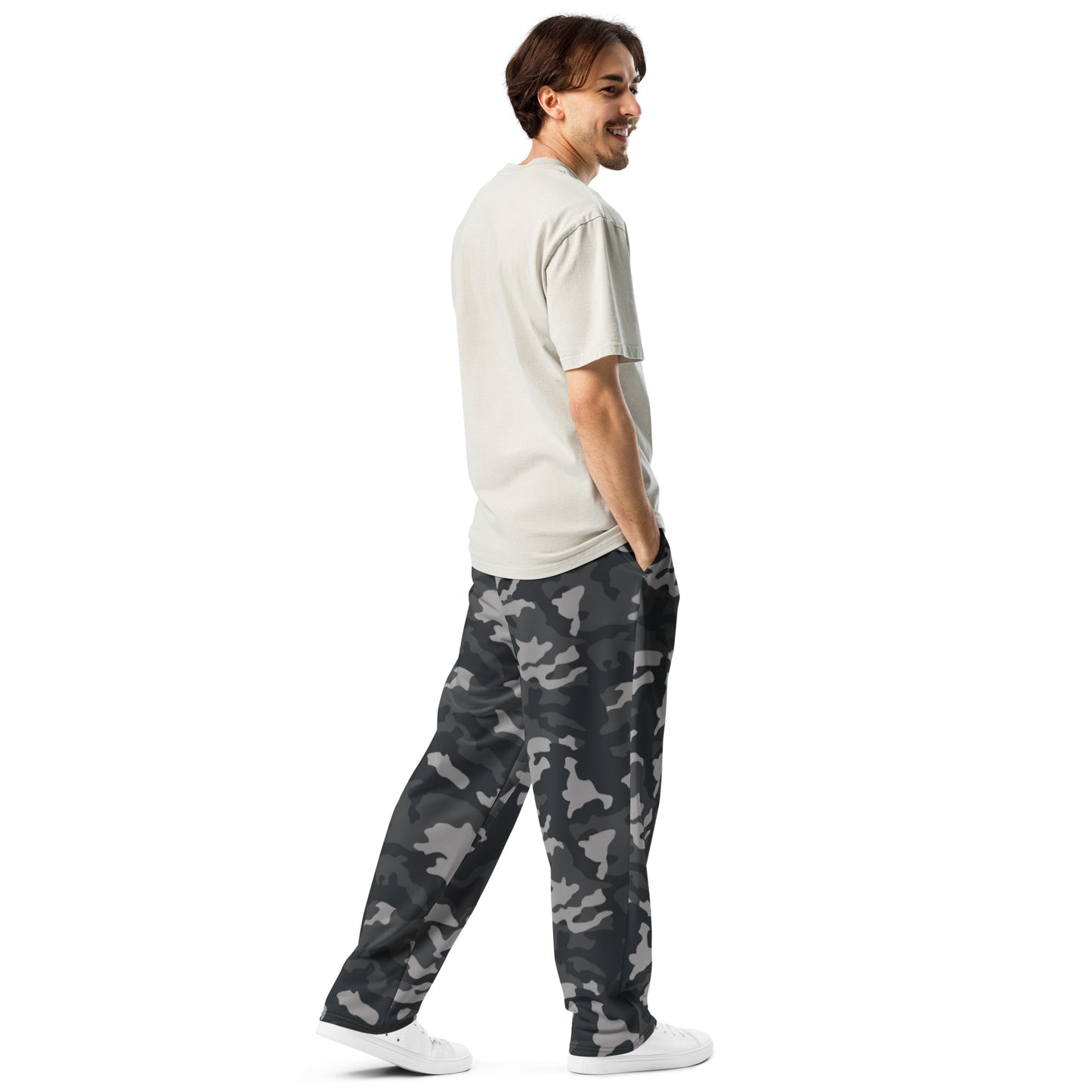 Herren-Jogginghose mit weitem Bein – Urban Camo