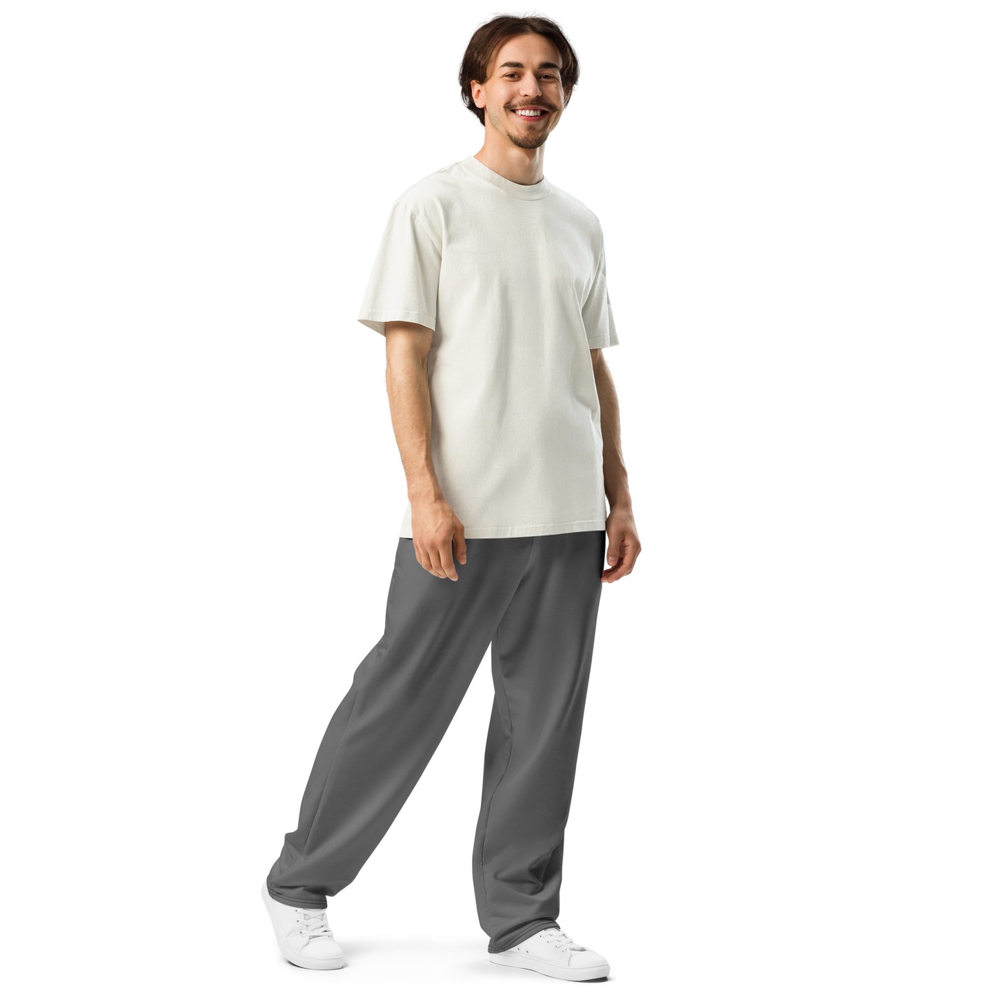 Men's Wide-Leg Joggers - Charcoal Heather