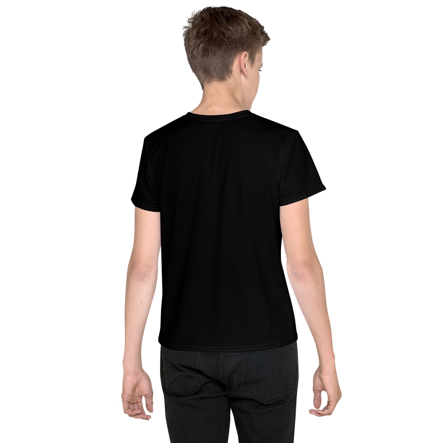 Youth crew neck t-shirt - Classic Black