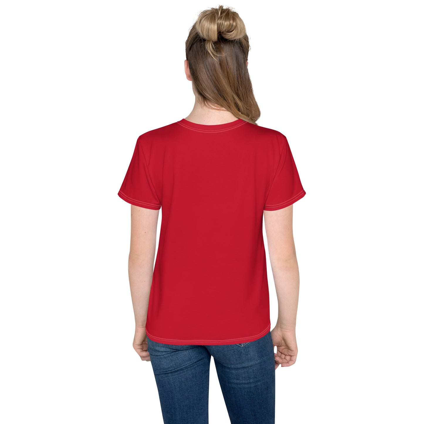 Youth crew neck t-shirt - Firebrick Red