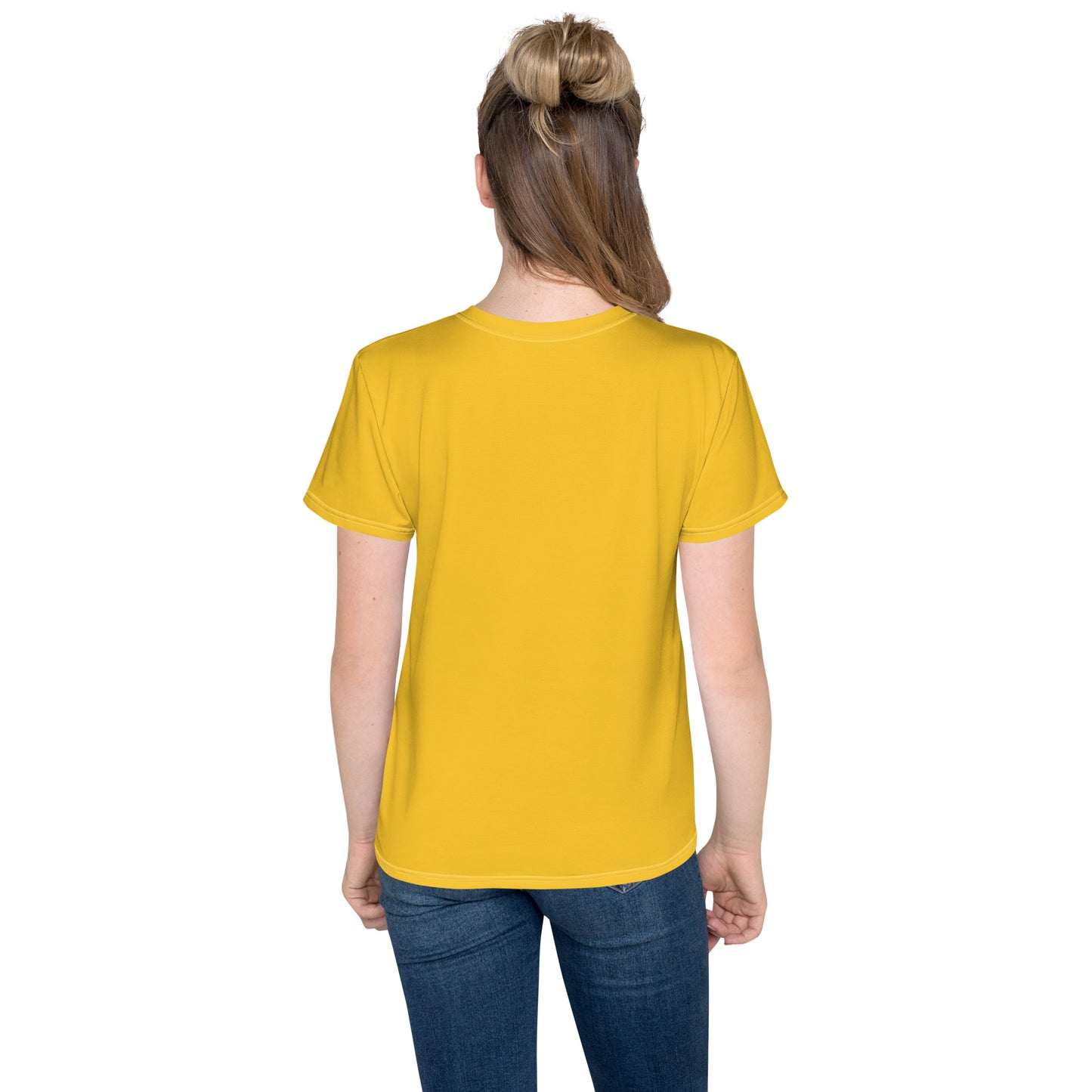 Youth crew neck t-shirt - Golden Yellow