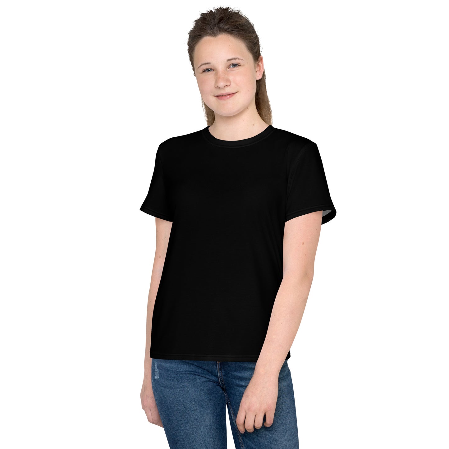 Youth crew neck t-shirt - Classic Black