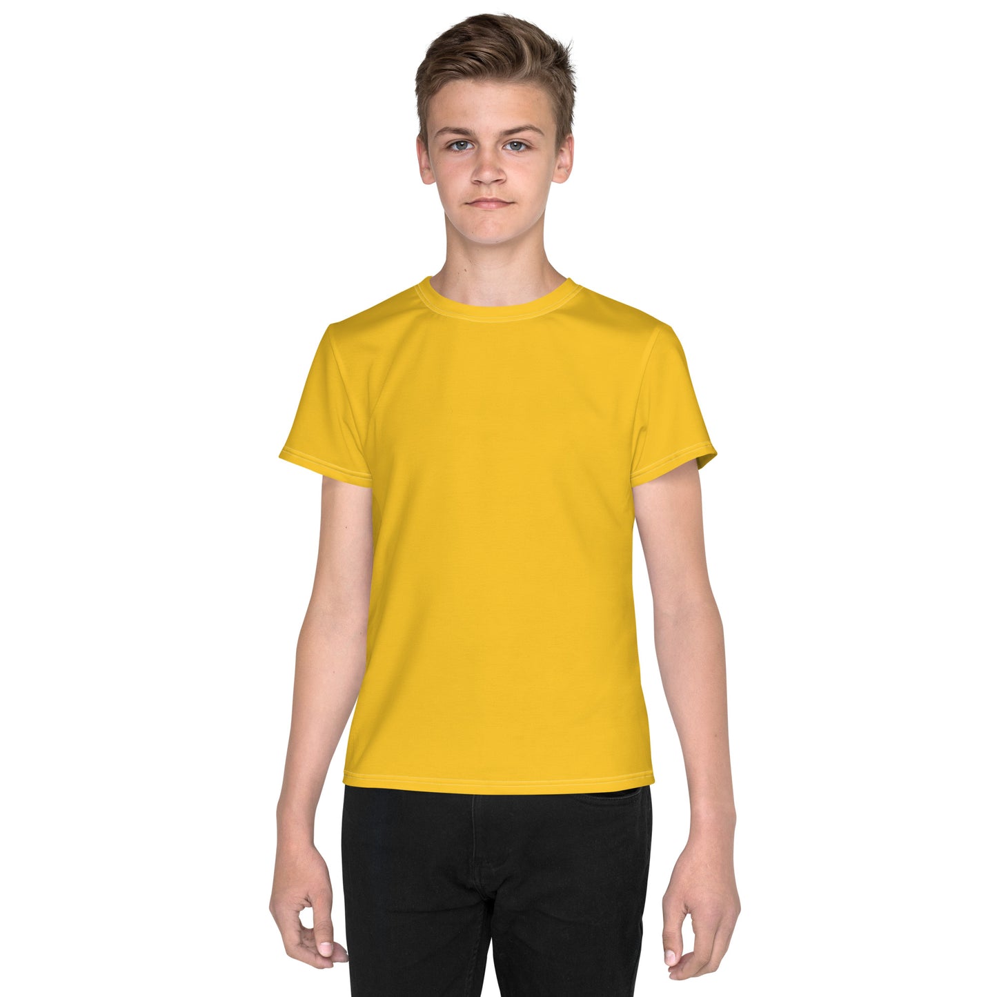 Youth crew neck t-shirt - Golden Yellow
