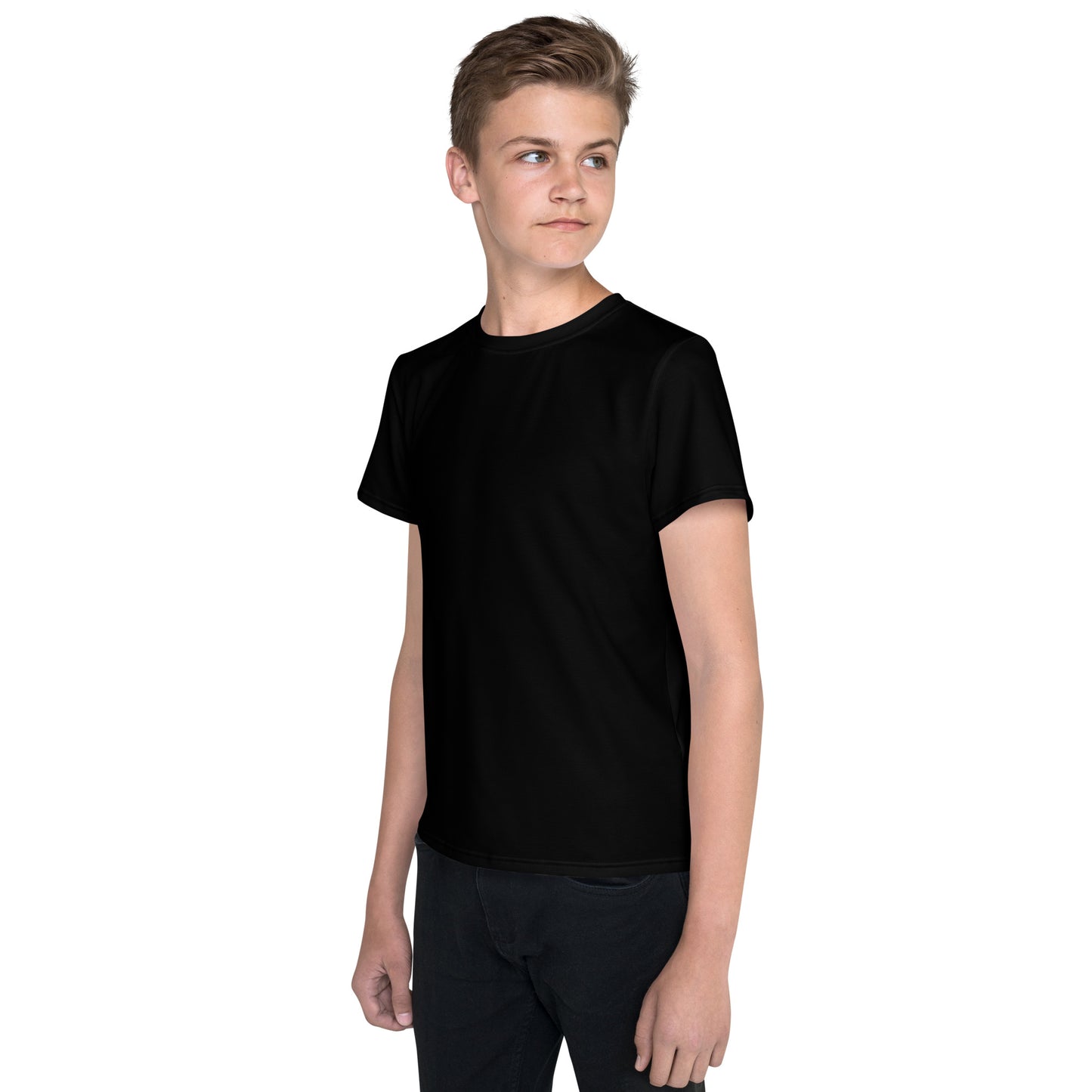Youth crew neck t-shirt - Classic Black