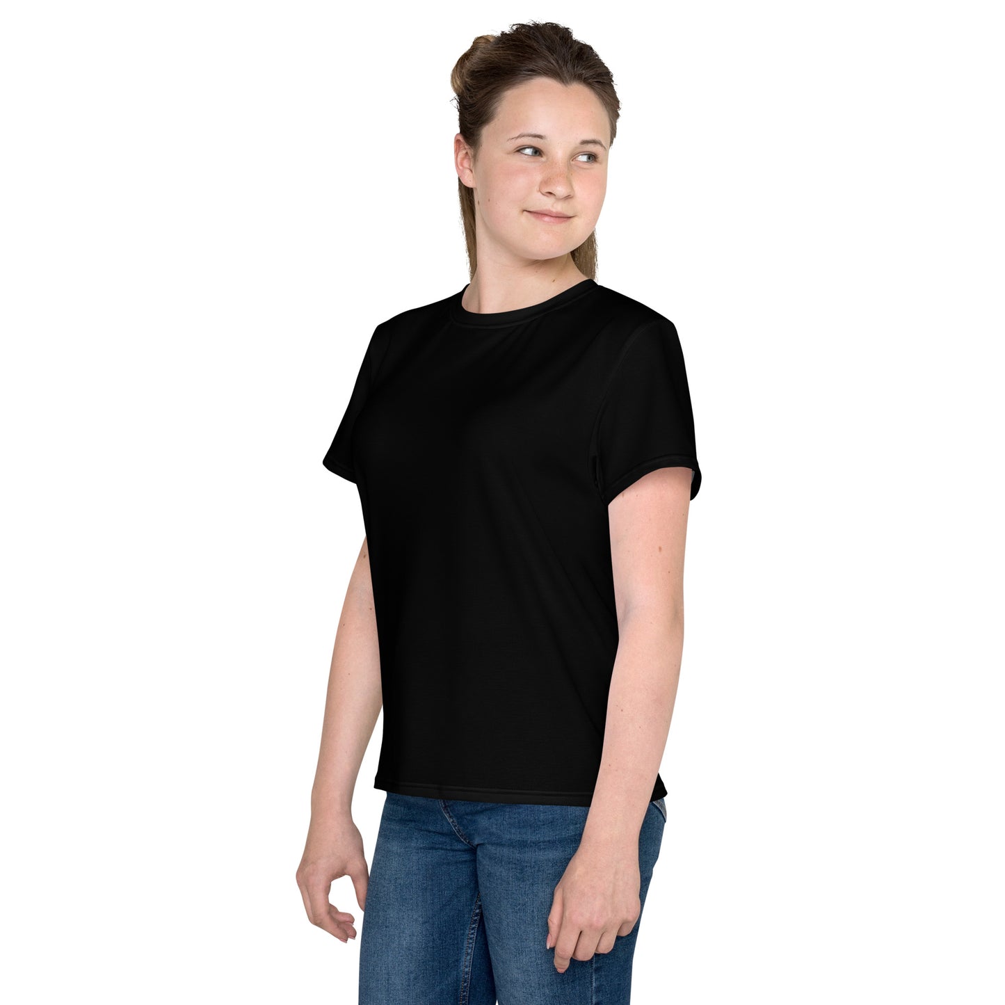 Youth crew neck t-shirt - Classic Black