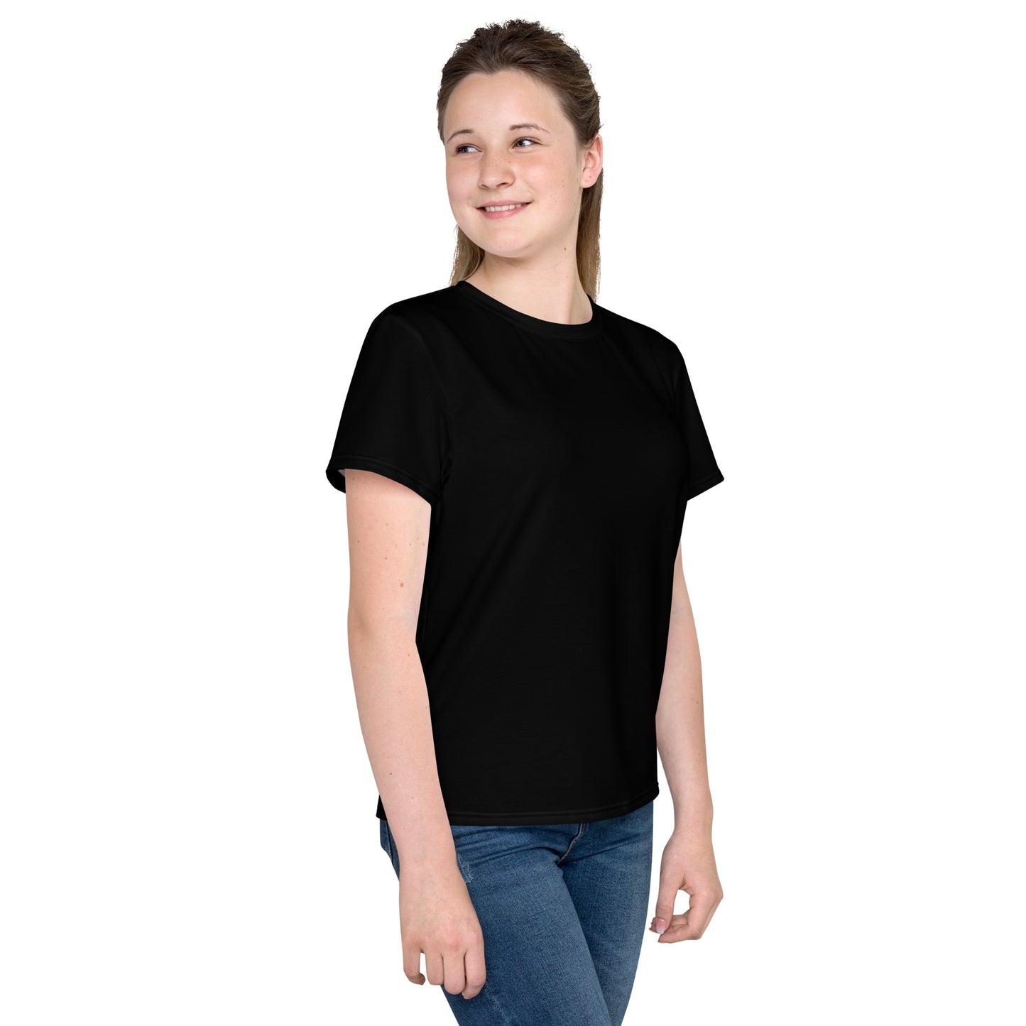 Youth crew neck t-shirt - Classic Black