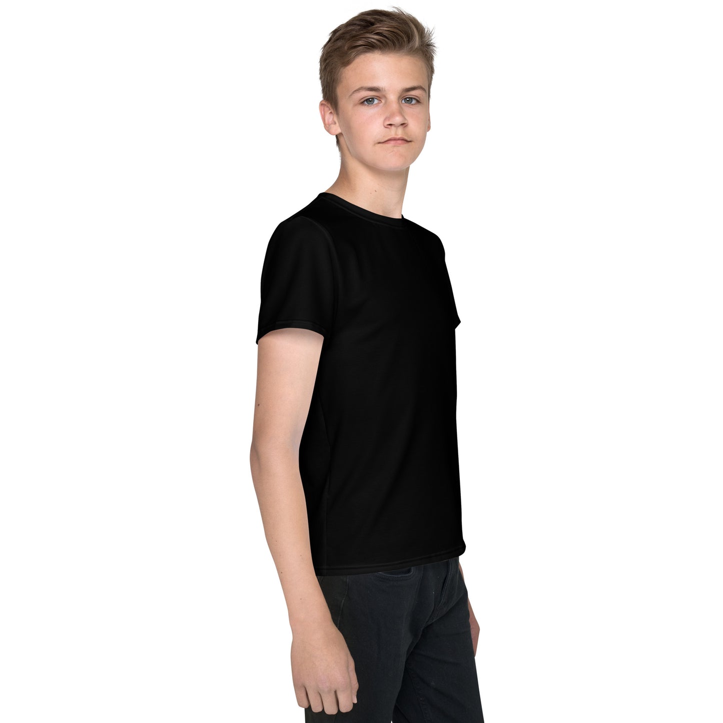 Youth crew neck t-shirt - Classic Black
