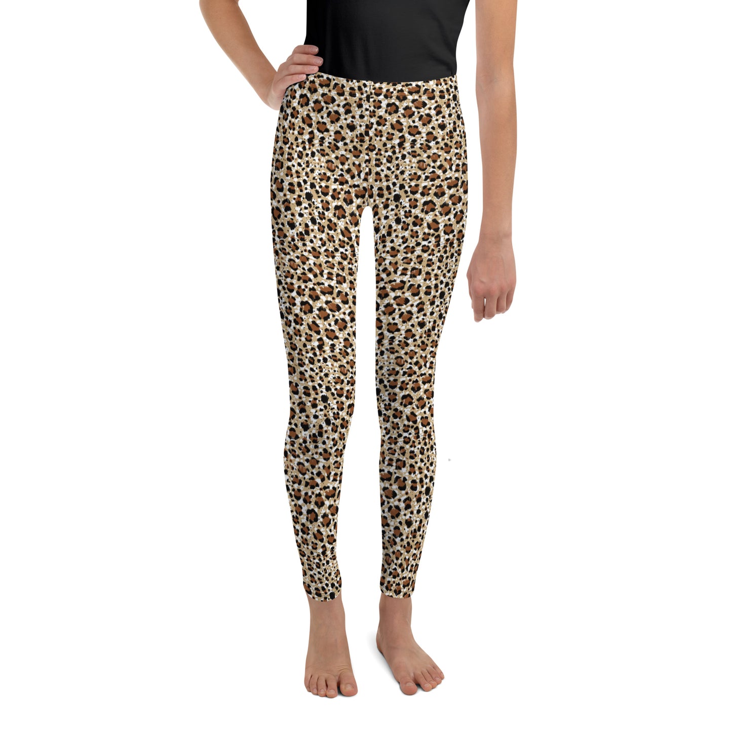 Youth Leggings - Leopard Print