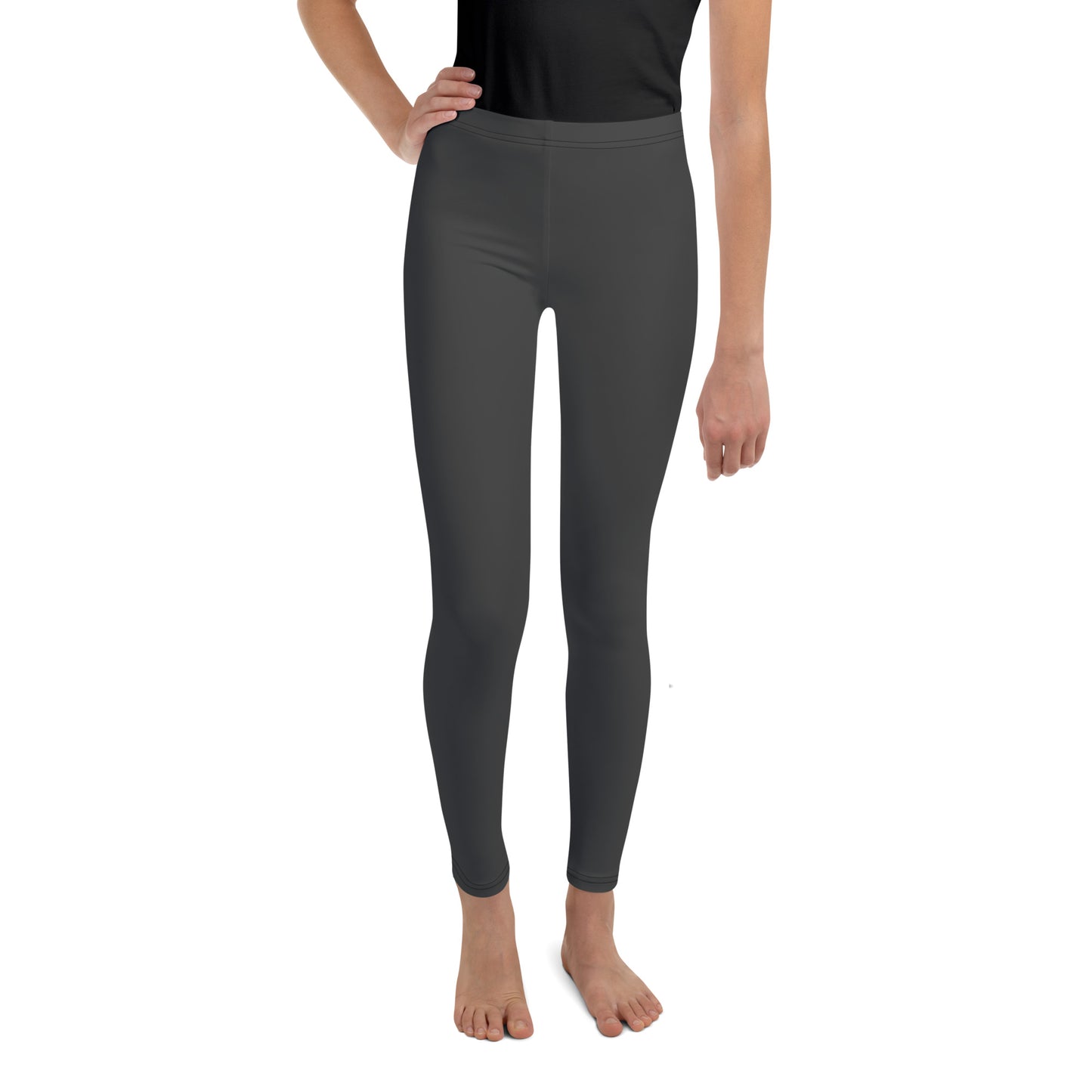 Youth Leggings - Charcoal