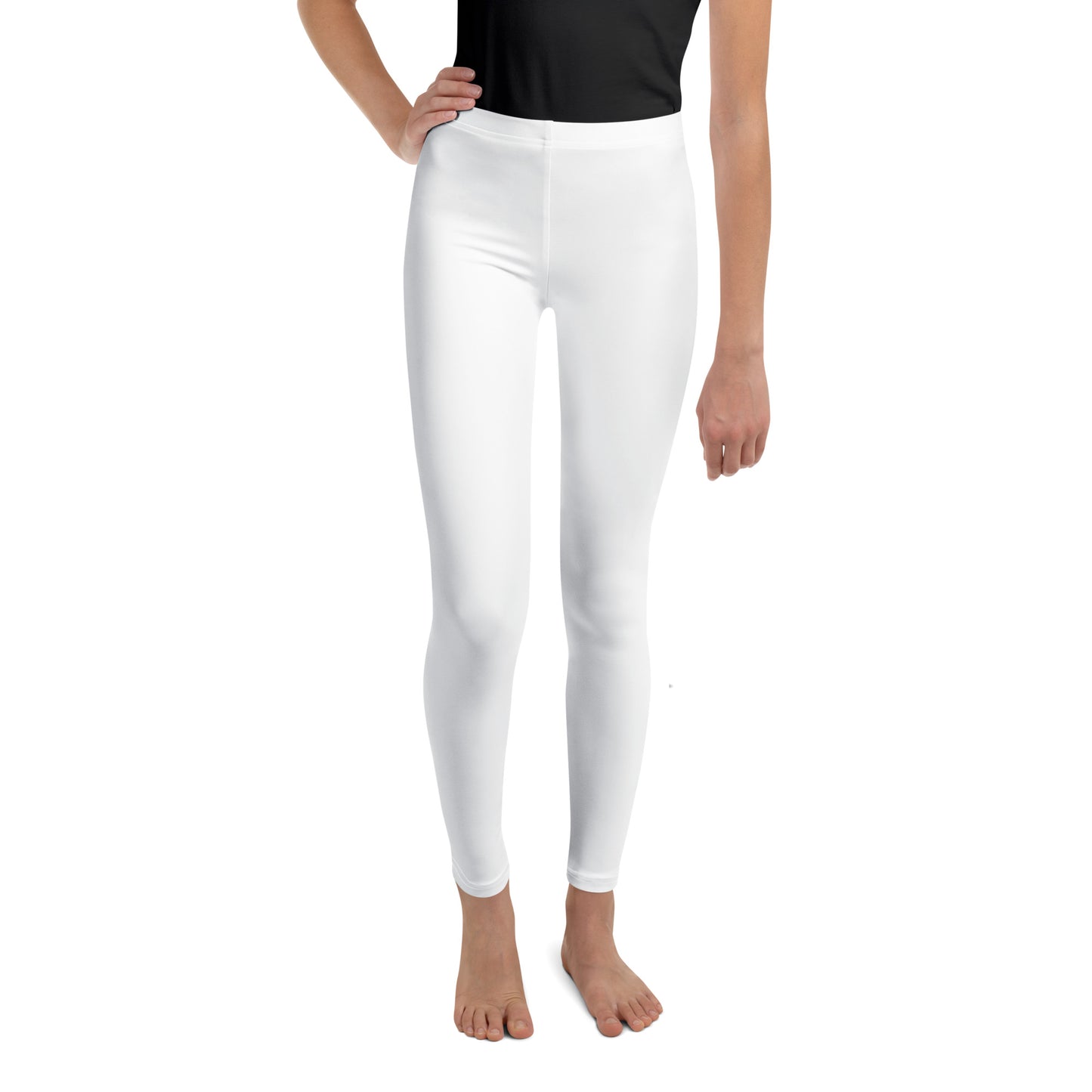 Youth Leggings - Bright White