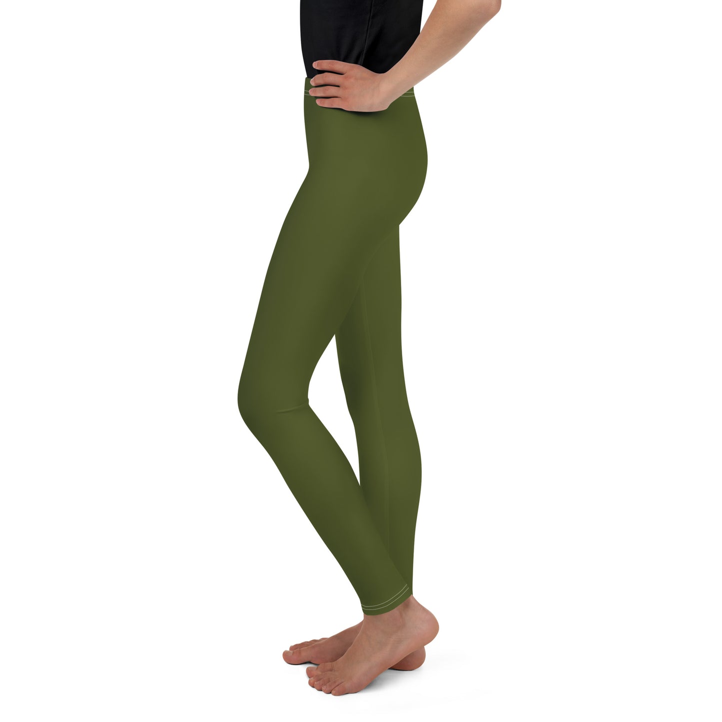 Youth Leggings - Camo Green