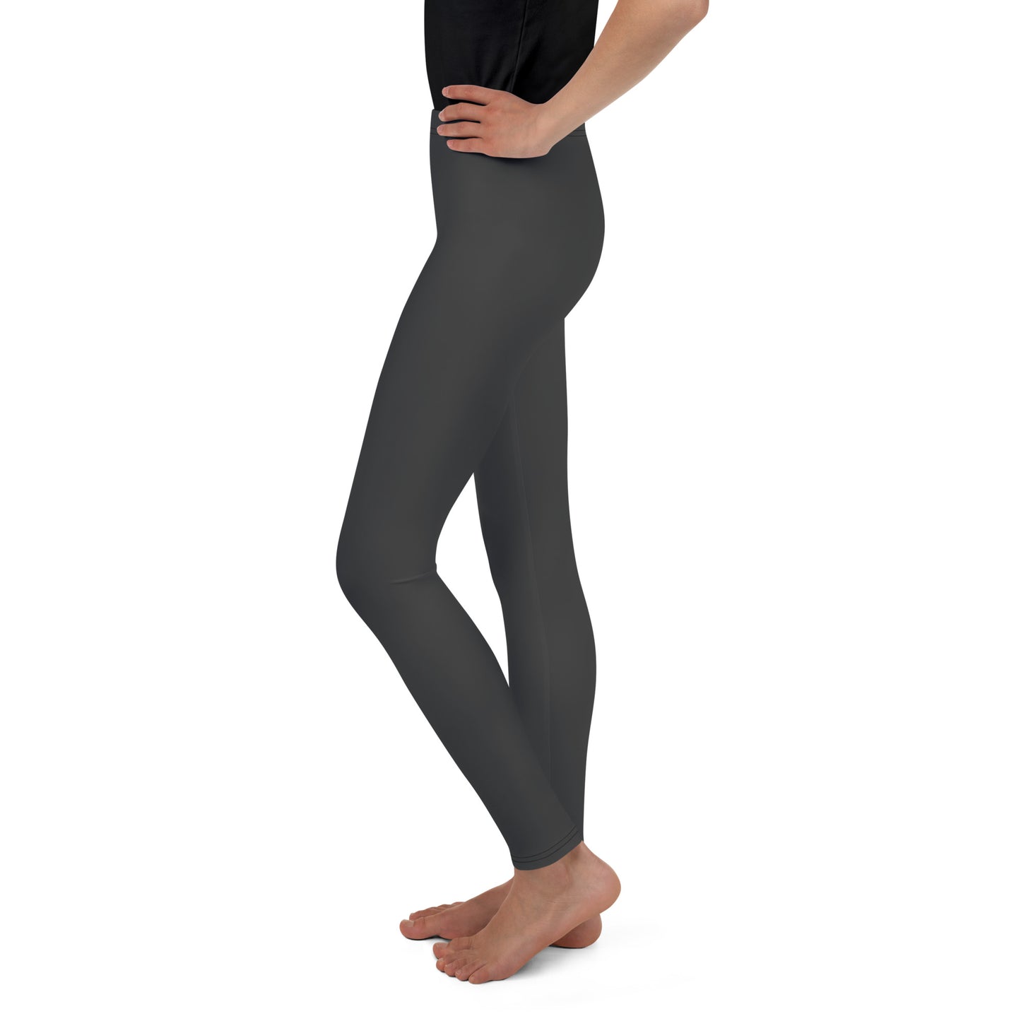 Youth Leggings - Charcoal