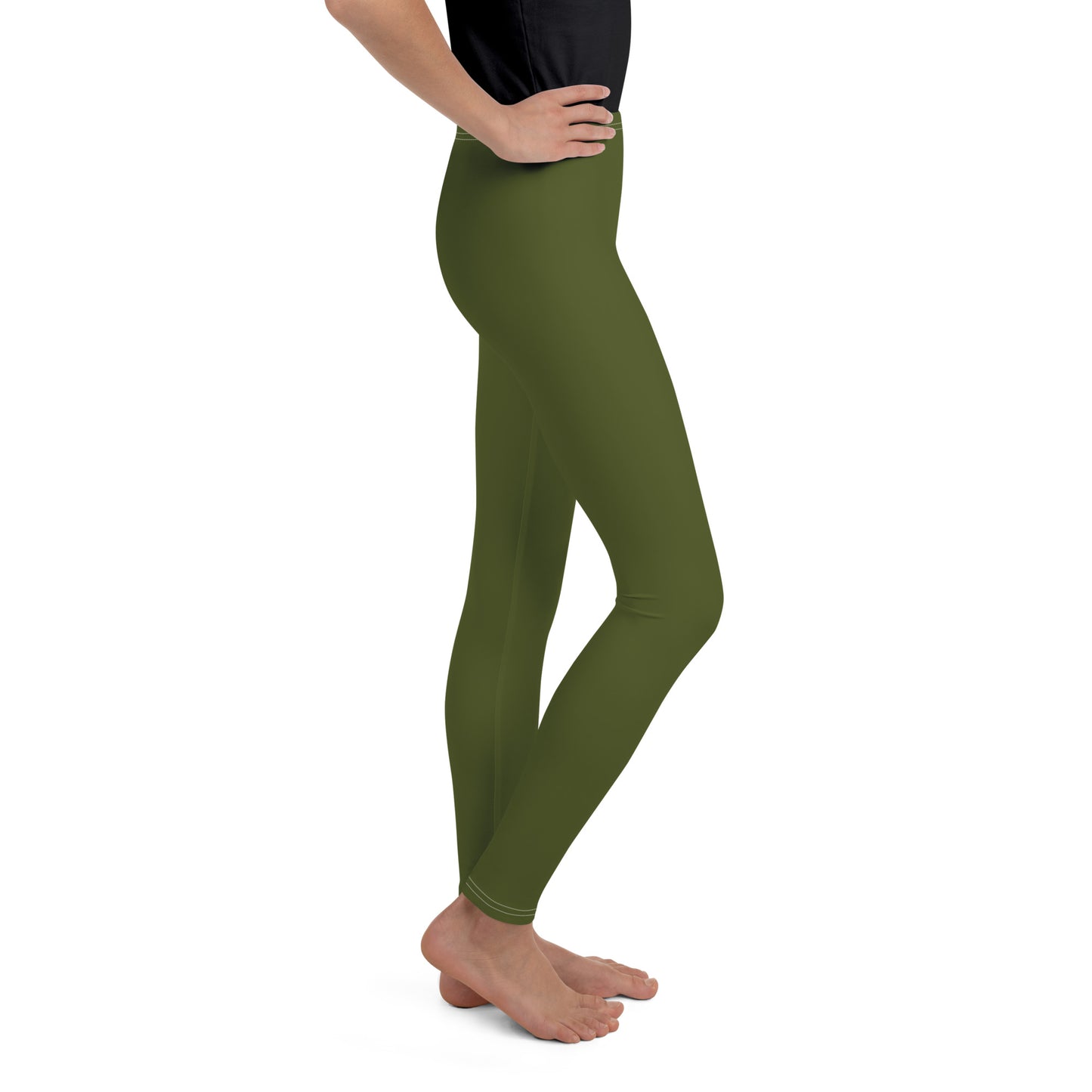 Youth Leggings - Camo Green