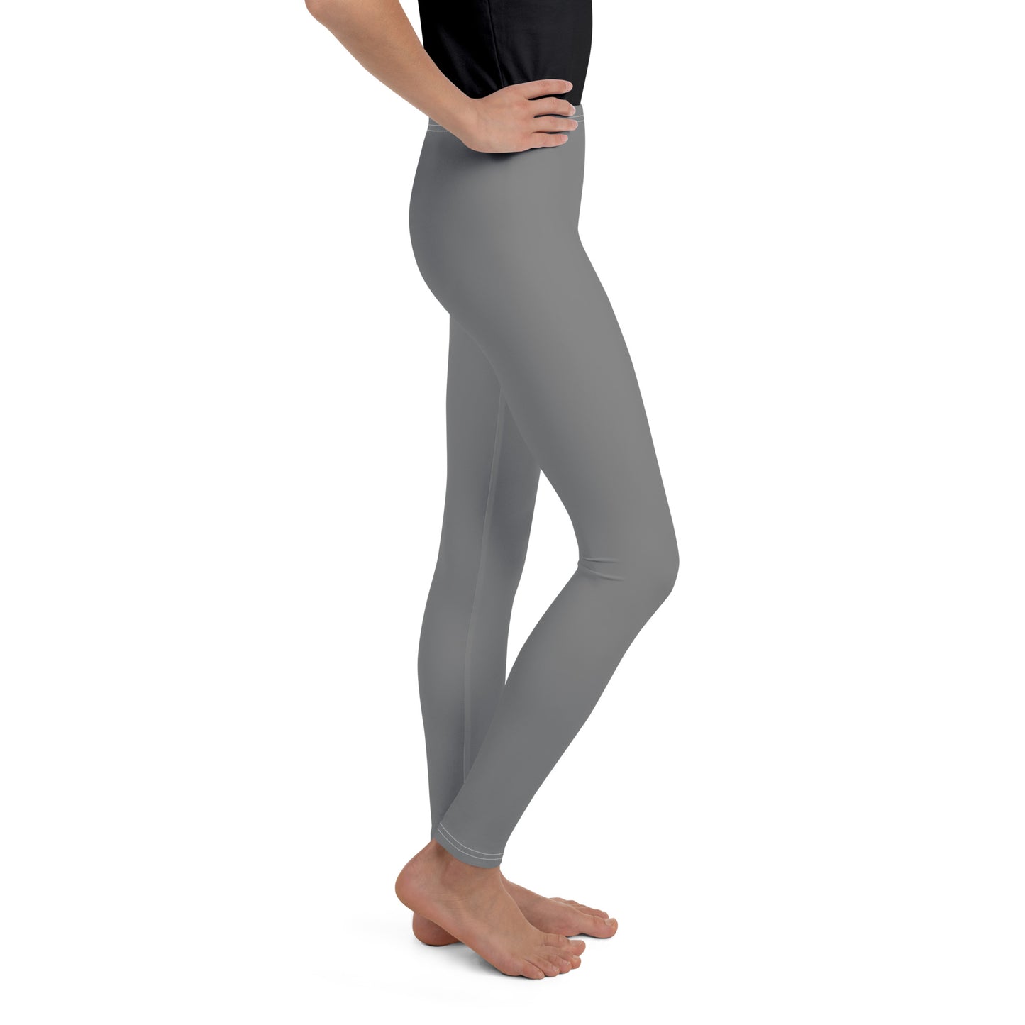 Youth Leggings - Heather Gray