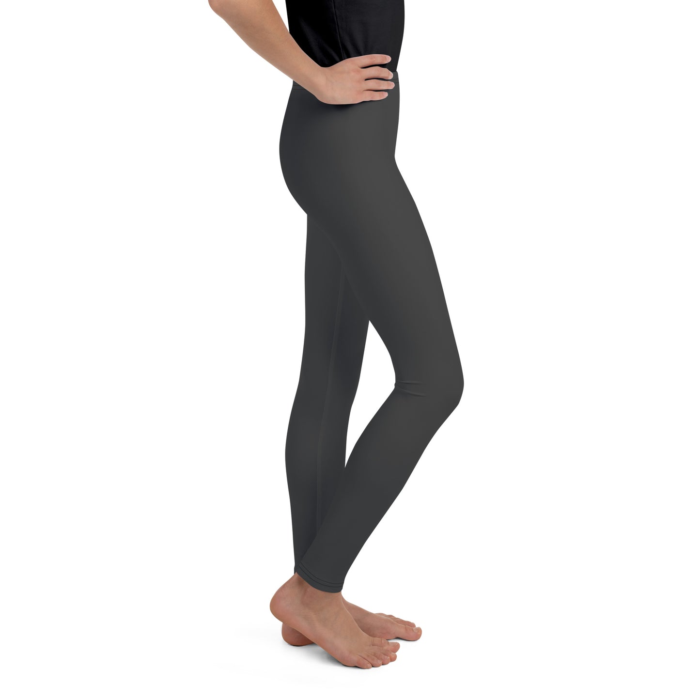 Youth Leggings - Charcoal