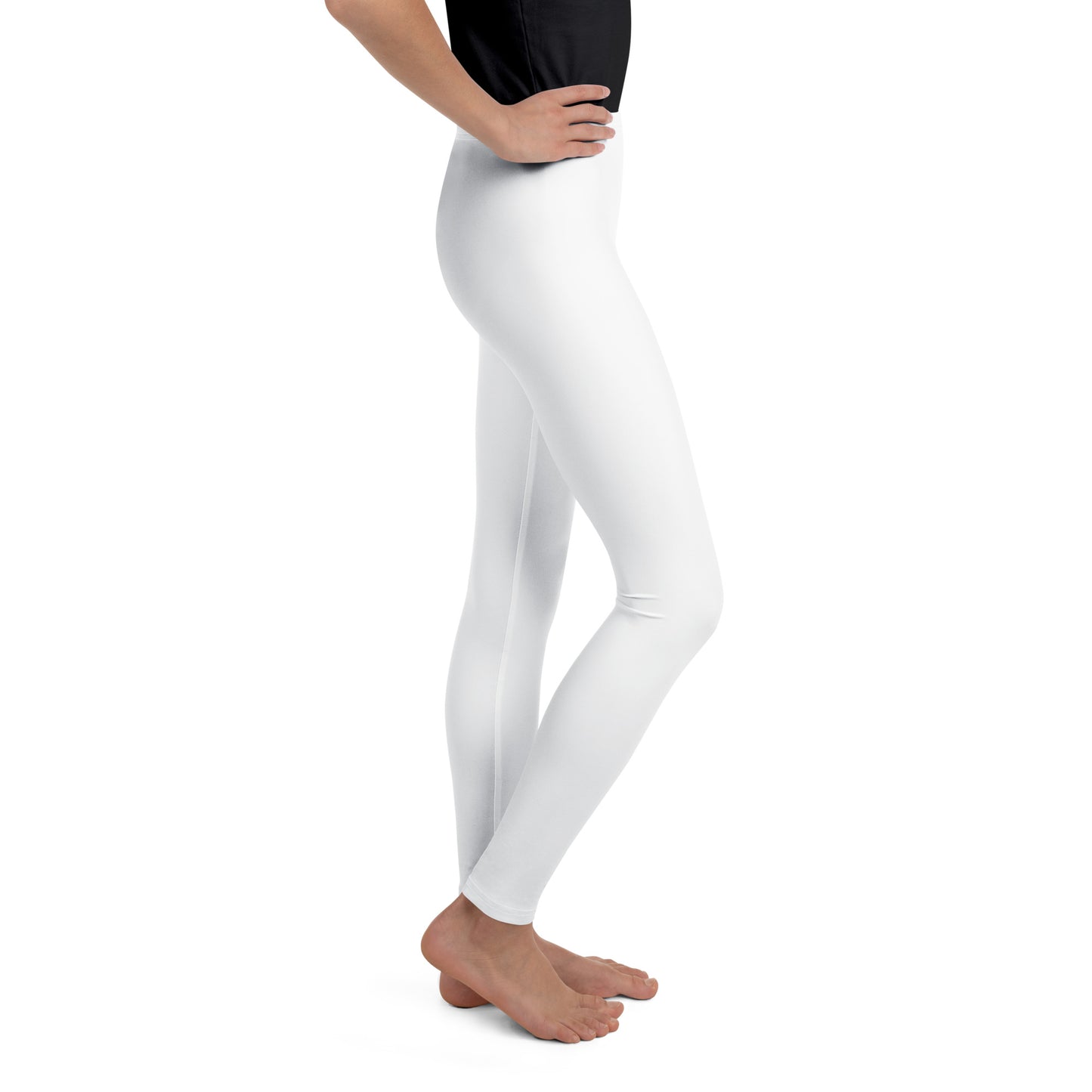 Youth Leggings - Bright White