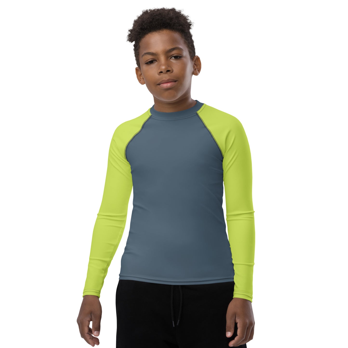 Youth Rash Guard - Lime