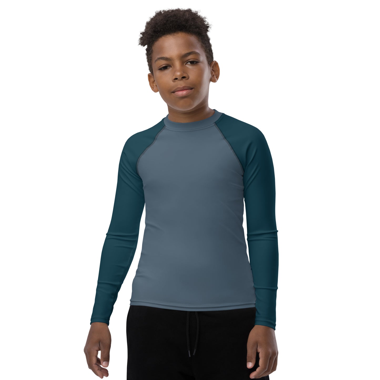 Youth Rash Guard - Dark Emerald Coast