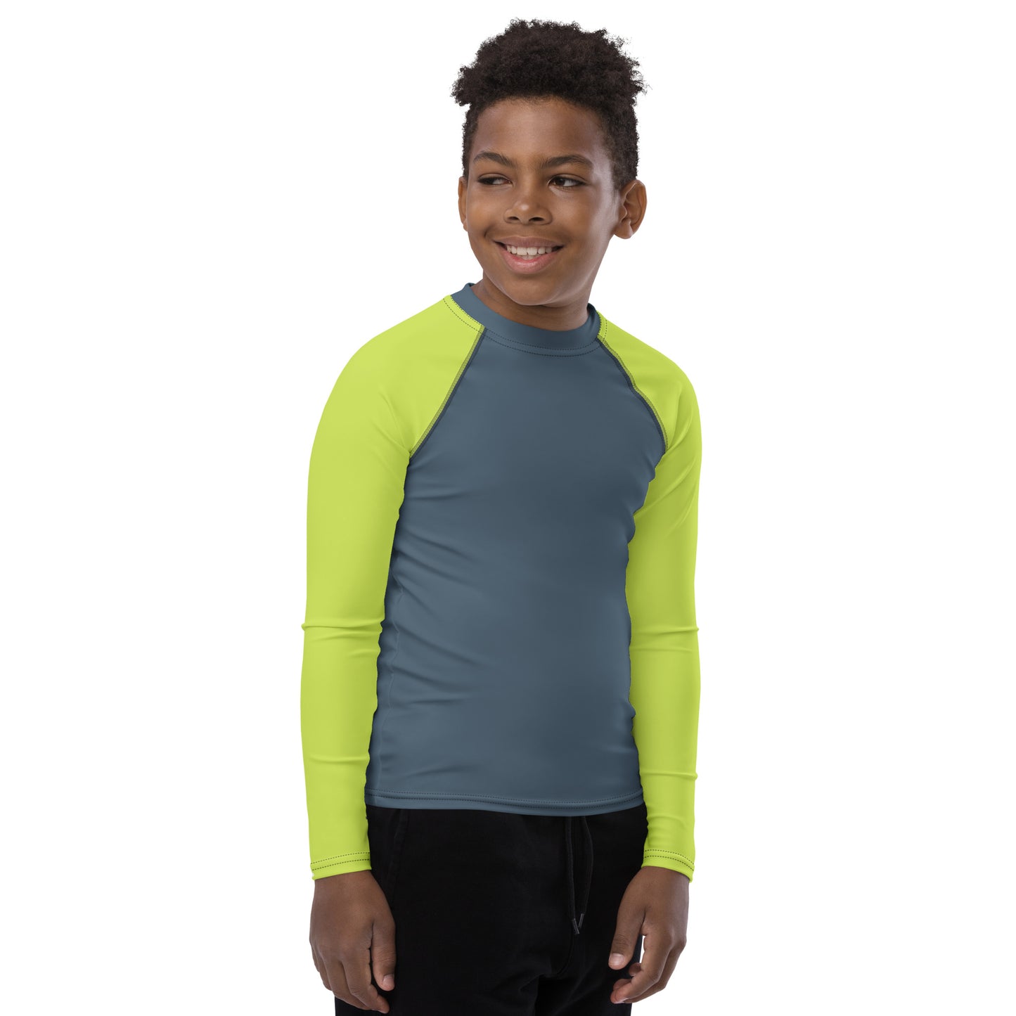 Youth Rash Guard - Lime