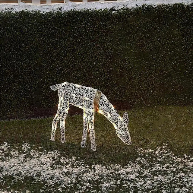 Festive Iron Deer LED Light