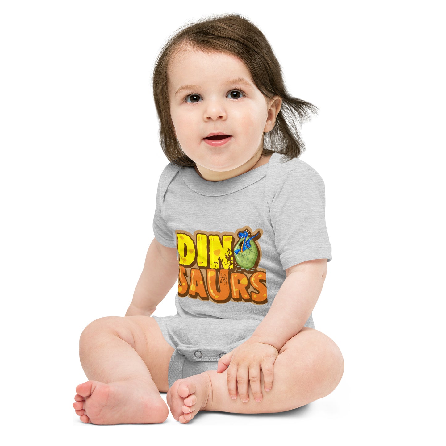"Dinosaurs" Short Sleeve Baby One Piece