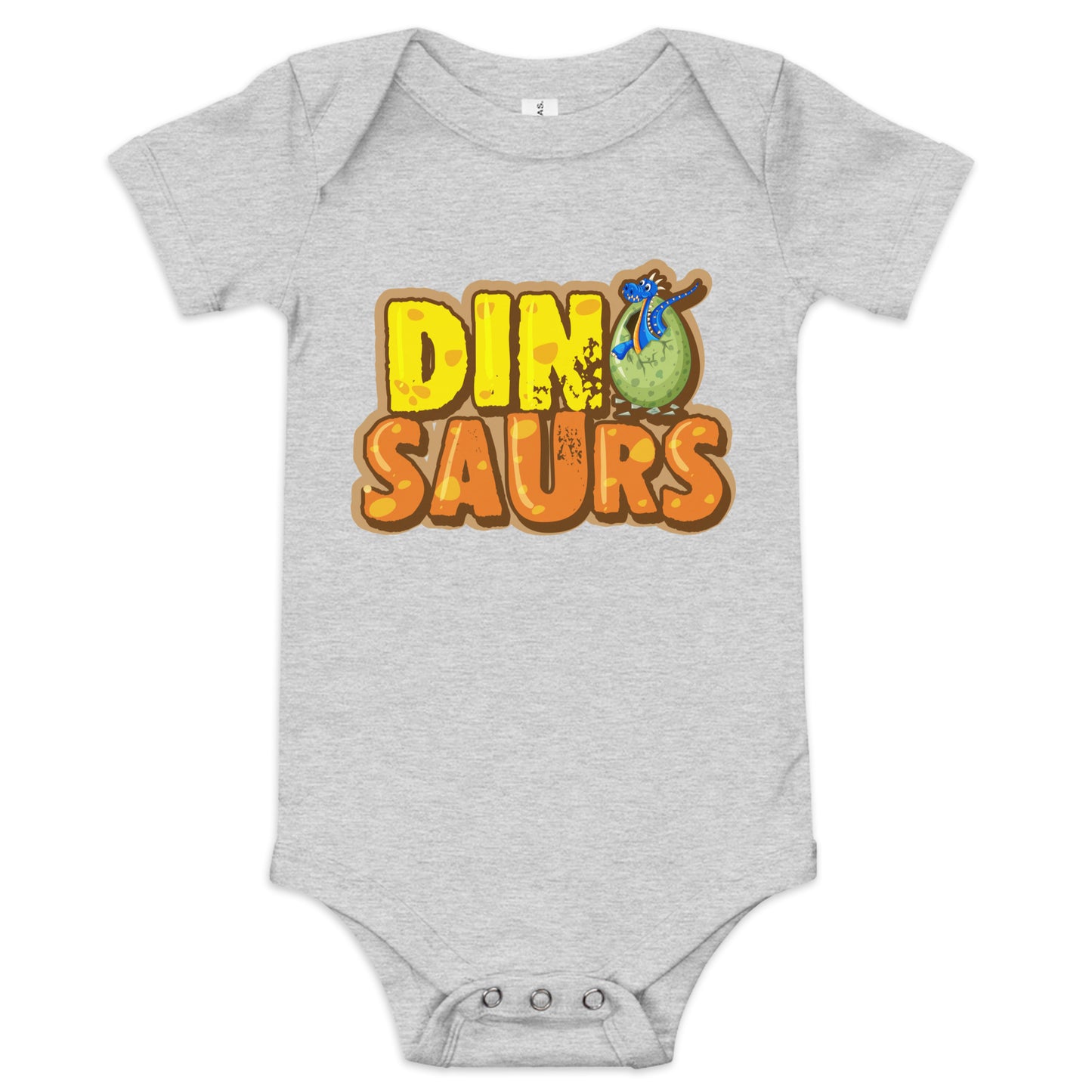 "Dinosaurs" Short Sleeve Baby One Piece