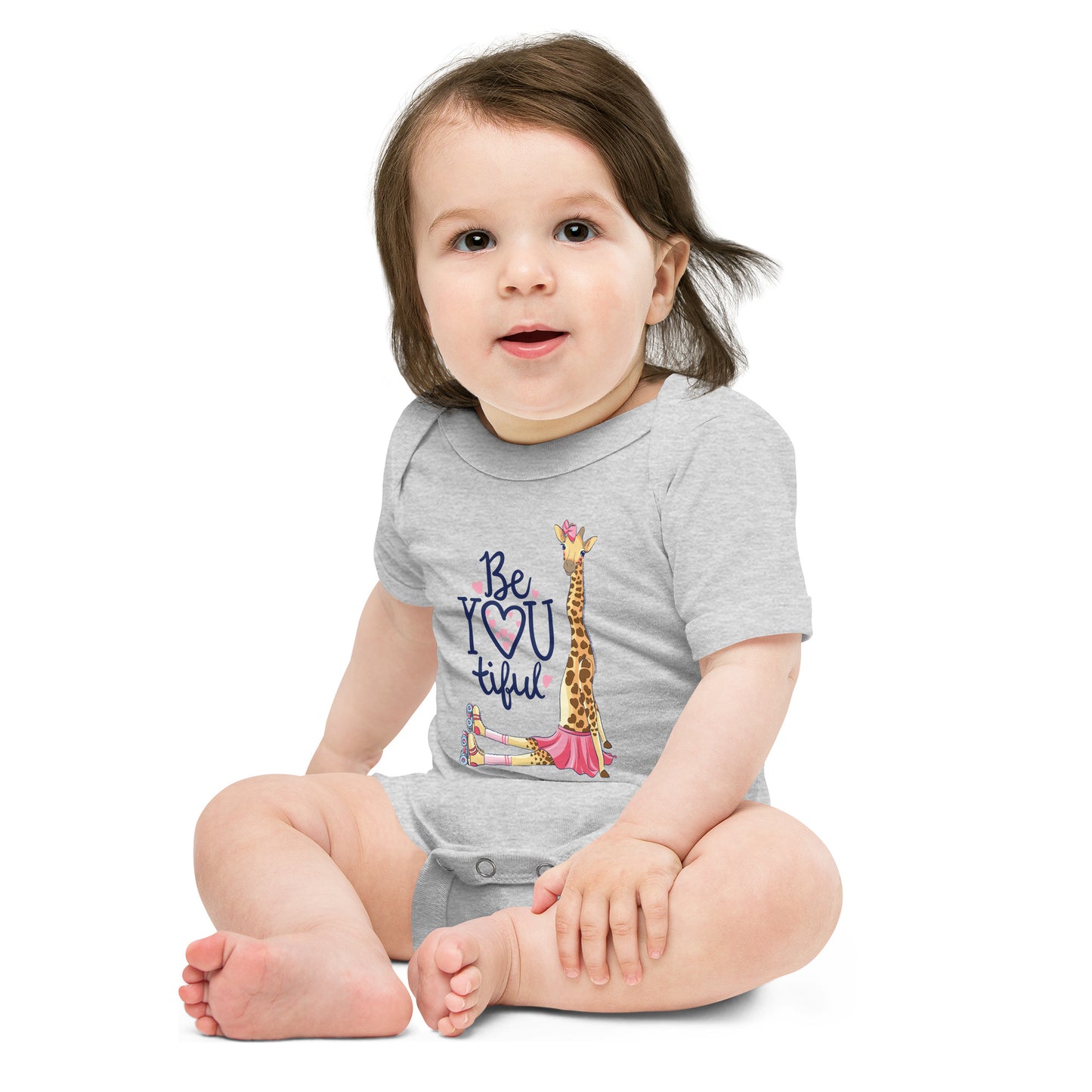"Be-YOU-tiful" Short Sleeve Baby One Piece