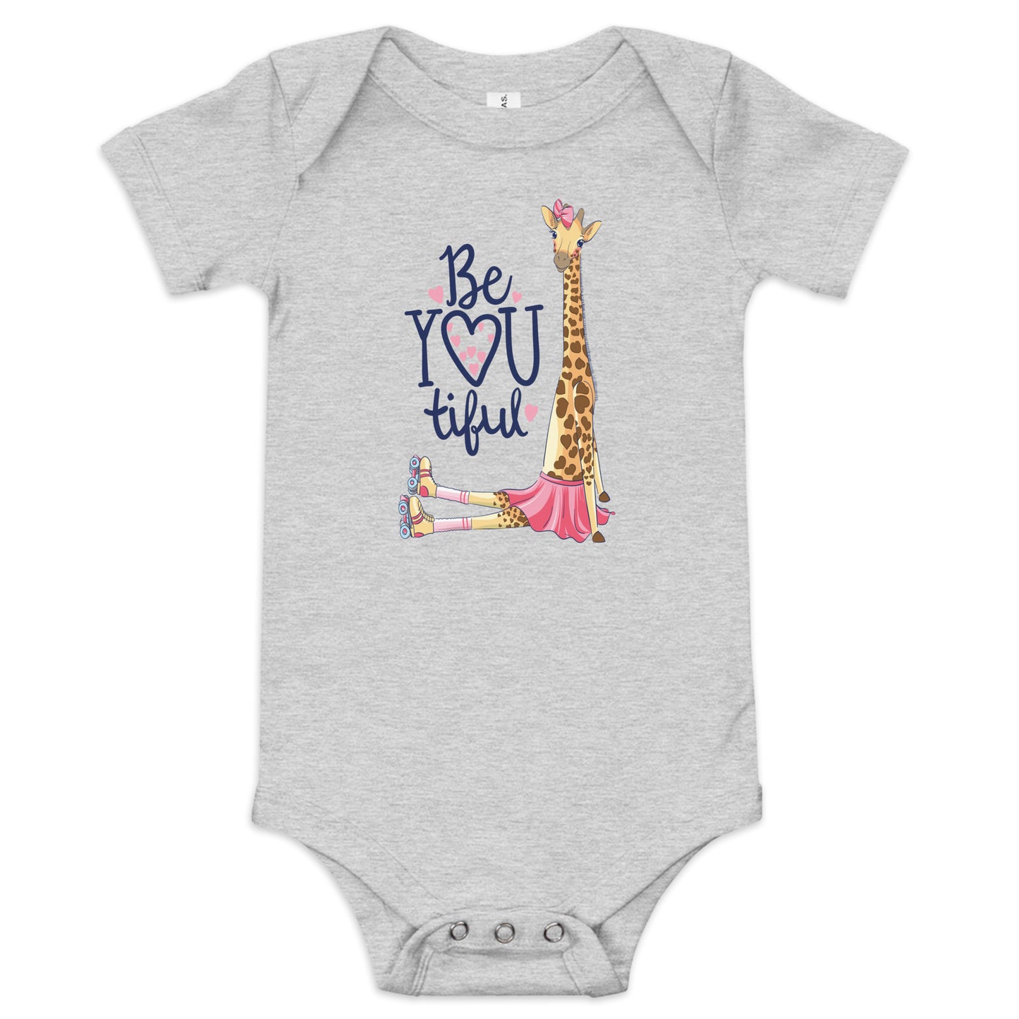 "Be-YOU-tiful" Short Sleeve Baby One Piece