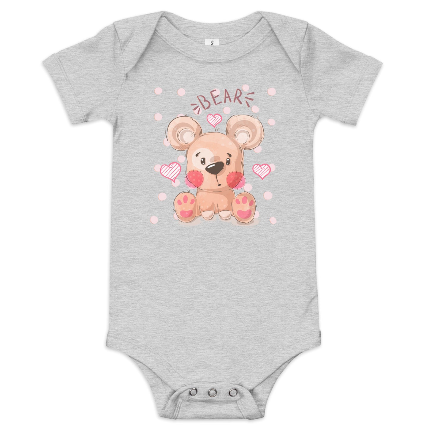 "Teddy Bear" Short Sleeve Baby One Piece