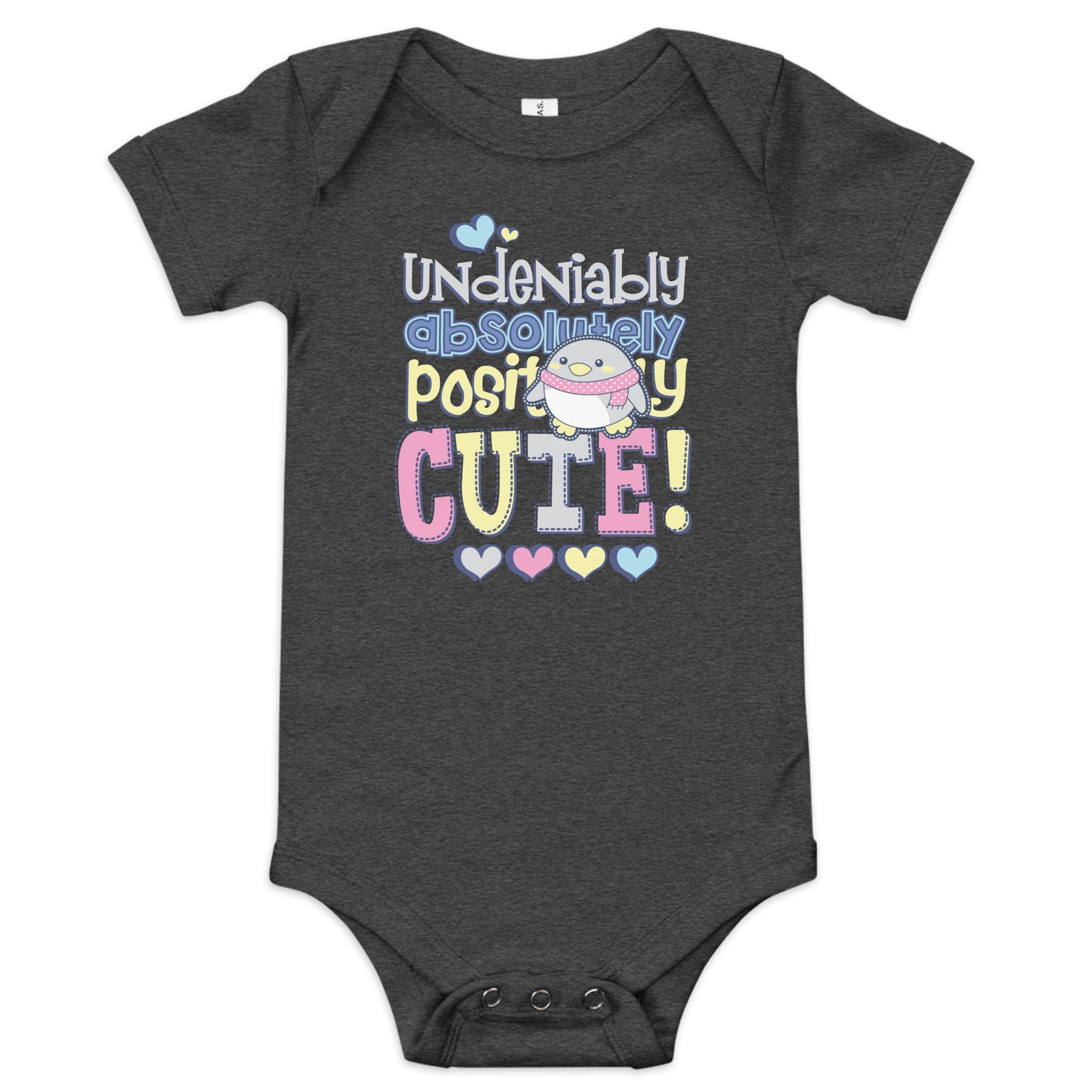 "Undeniably Cute" Short Sleeve Baby One Piece