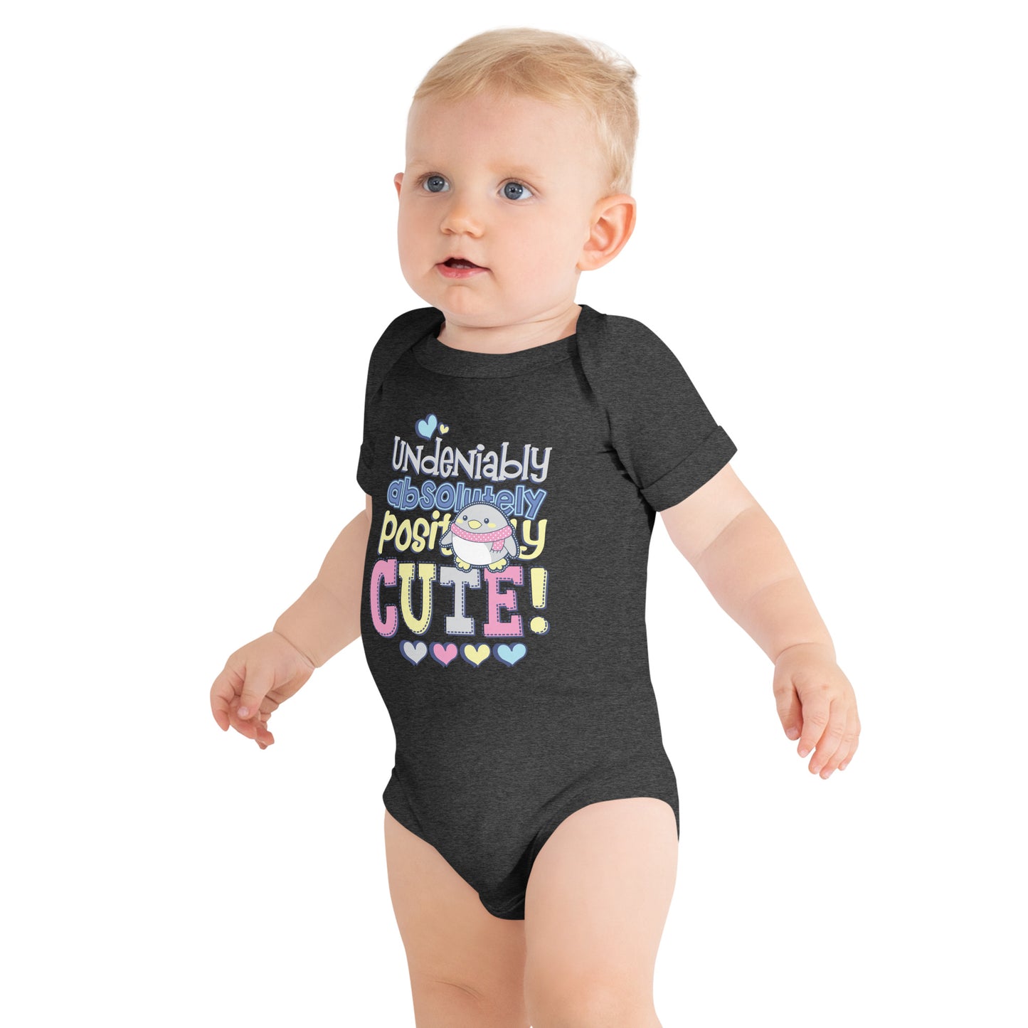 "Undeniably Cute" Short Sleeve Baby One Piece