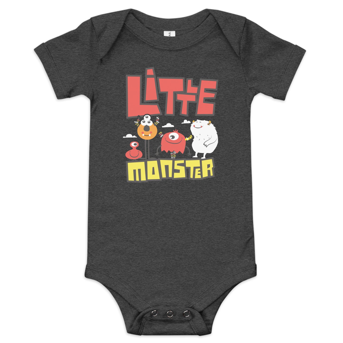 "Little Monster" Short Sleeve Baby One Piece