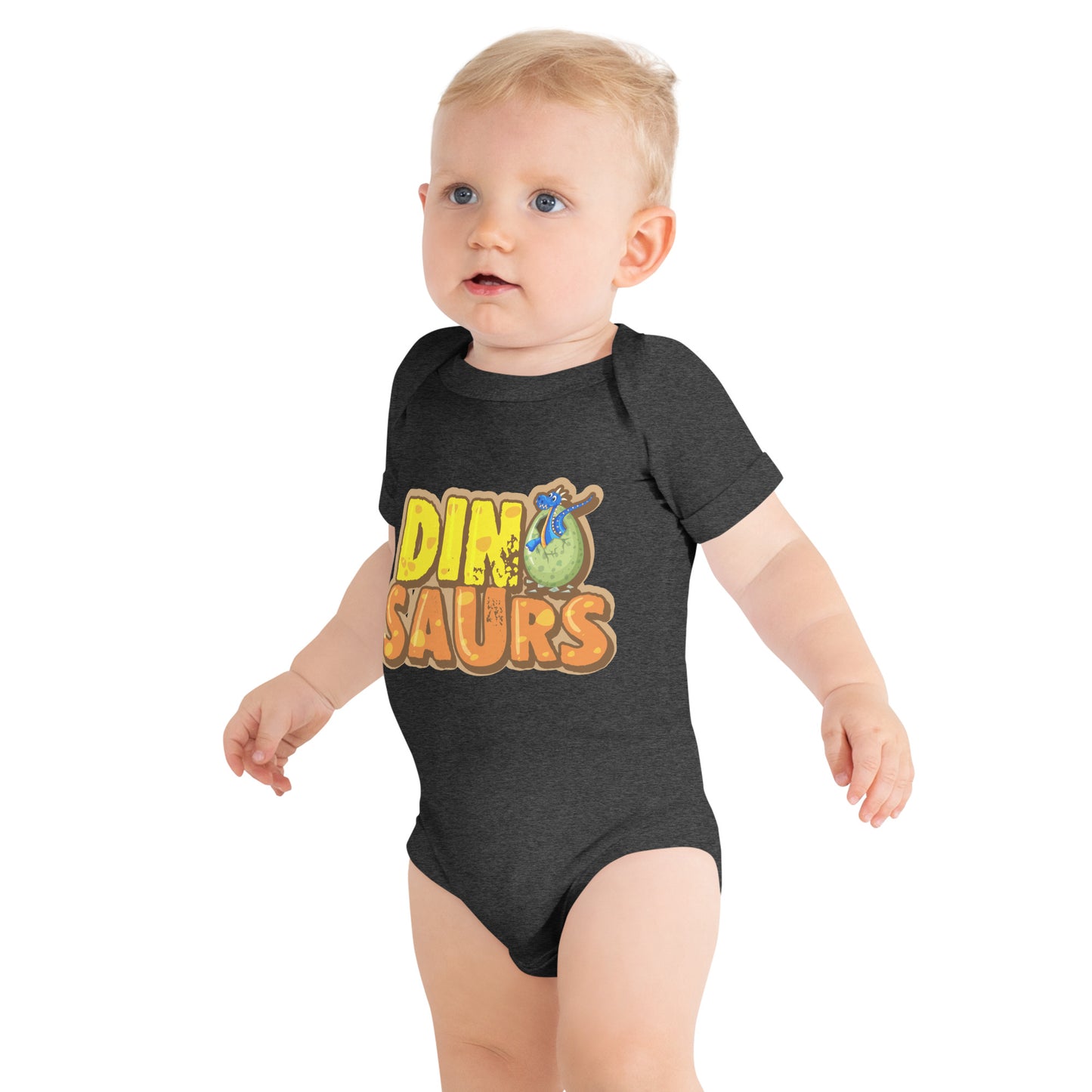 "Dinosaurs" Short Sleeve Baby One Piece