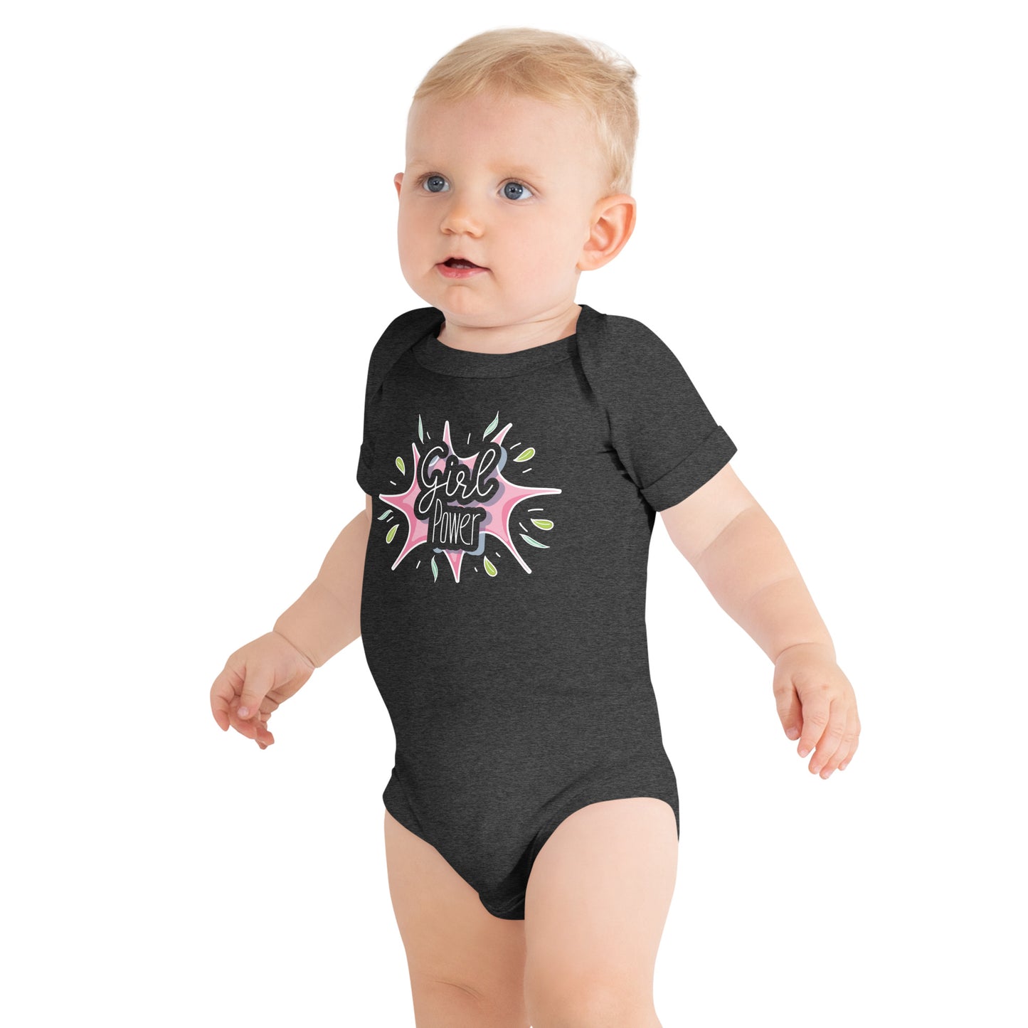 "Girl Power" Short Sleeve Baby One Piece