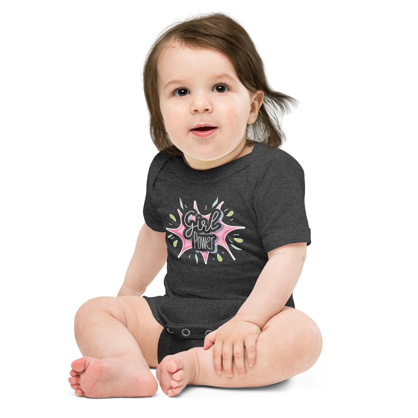 "Girl Power" Short Sleeve Baby One Piece