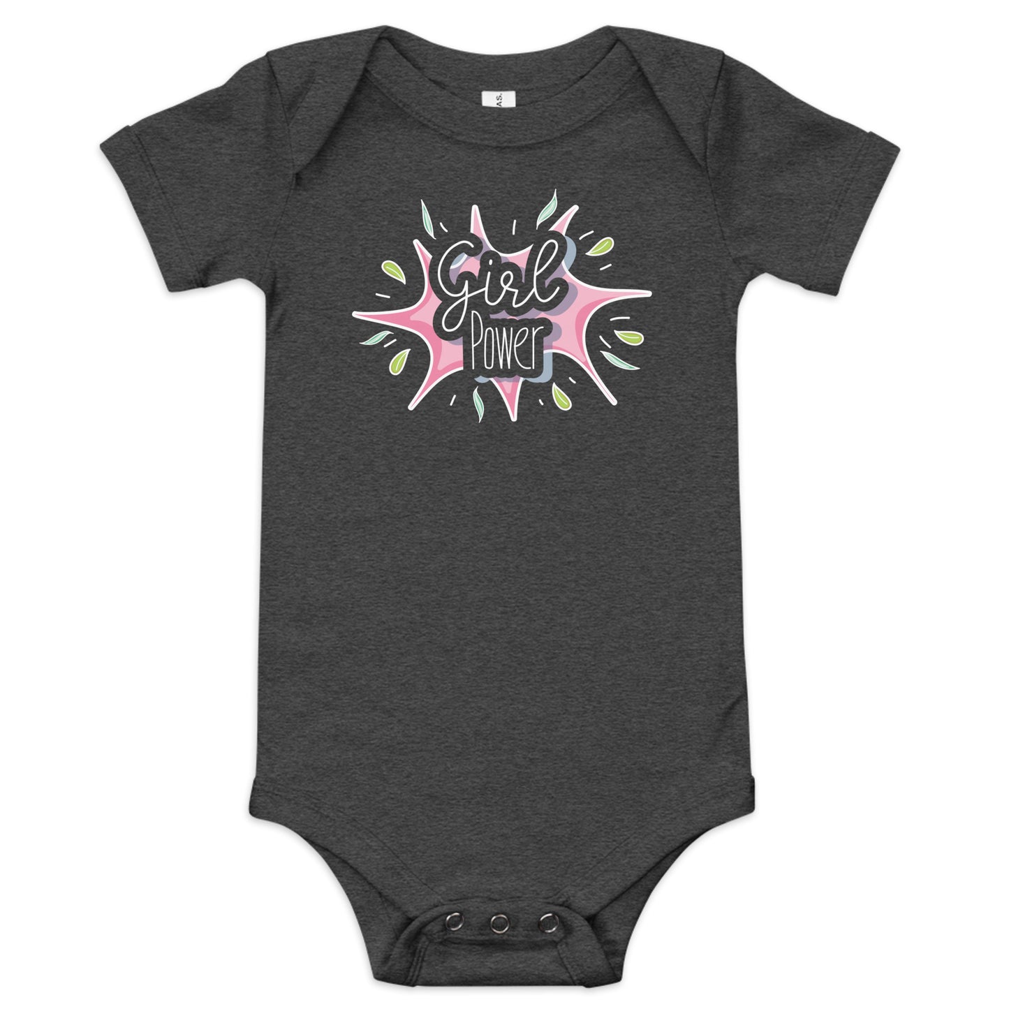 "Girl Power" Short Sleeve Baby One Piece