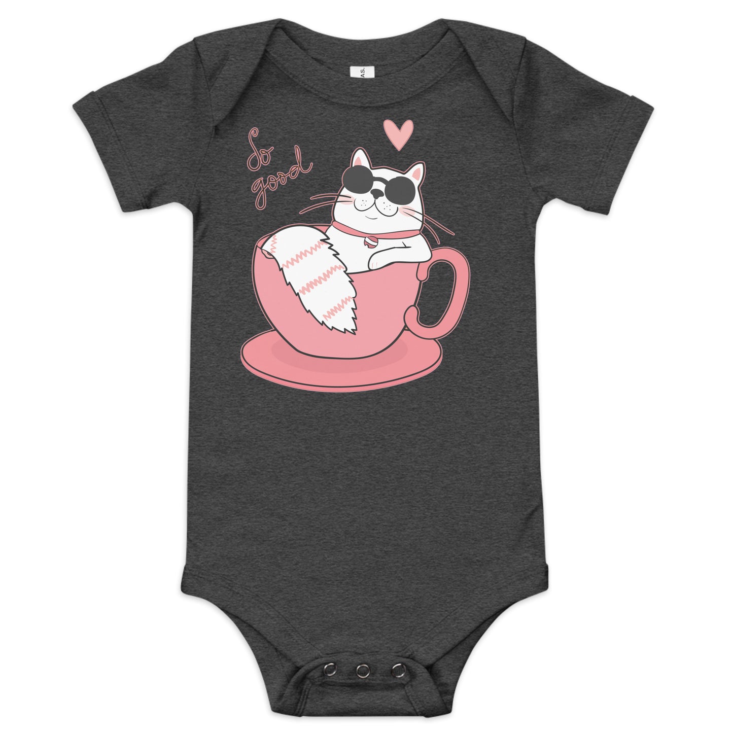 "Cool Cat" Short Sleeve Baby One Piece