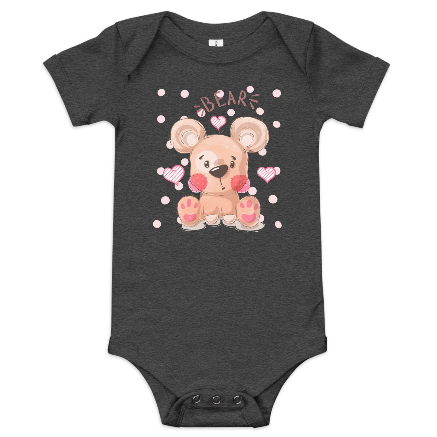 "Teddy Bear" Short Sleeve Baby One Piece