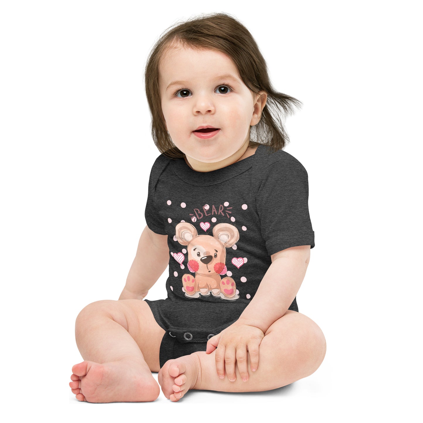 "Teddy Bear" Short Sleeve Baby One Piece