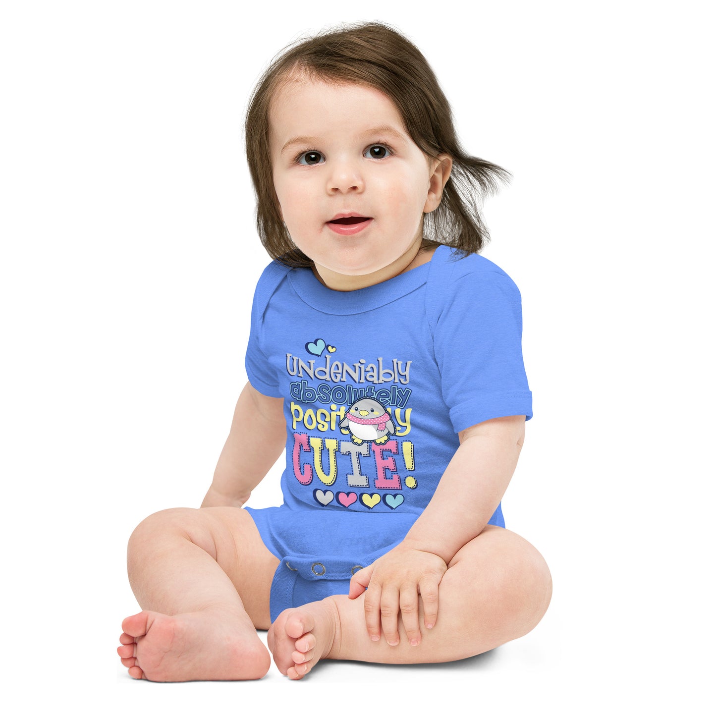 "Undeniably Cute" Short Sleeve Baby One Piece