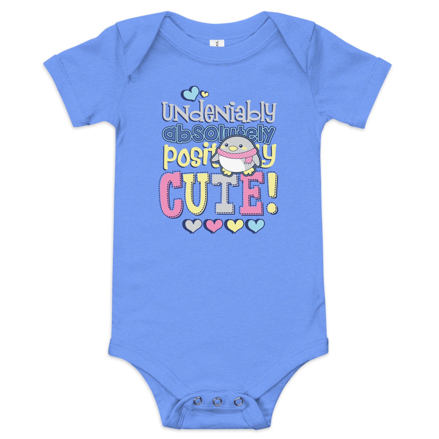 "Undeniably Cute" Short Sleeve Baby One Piece